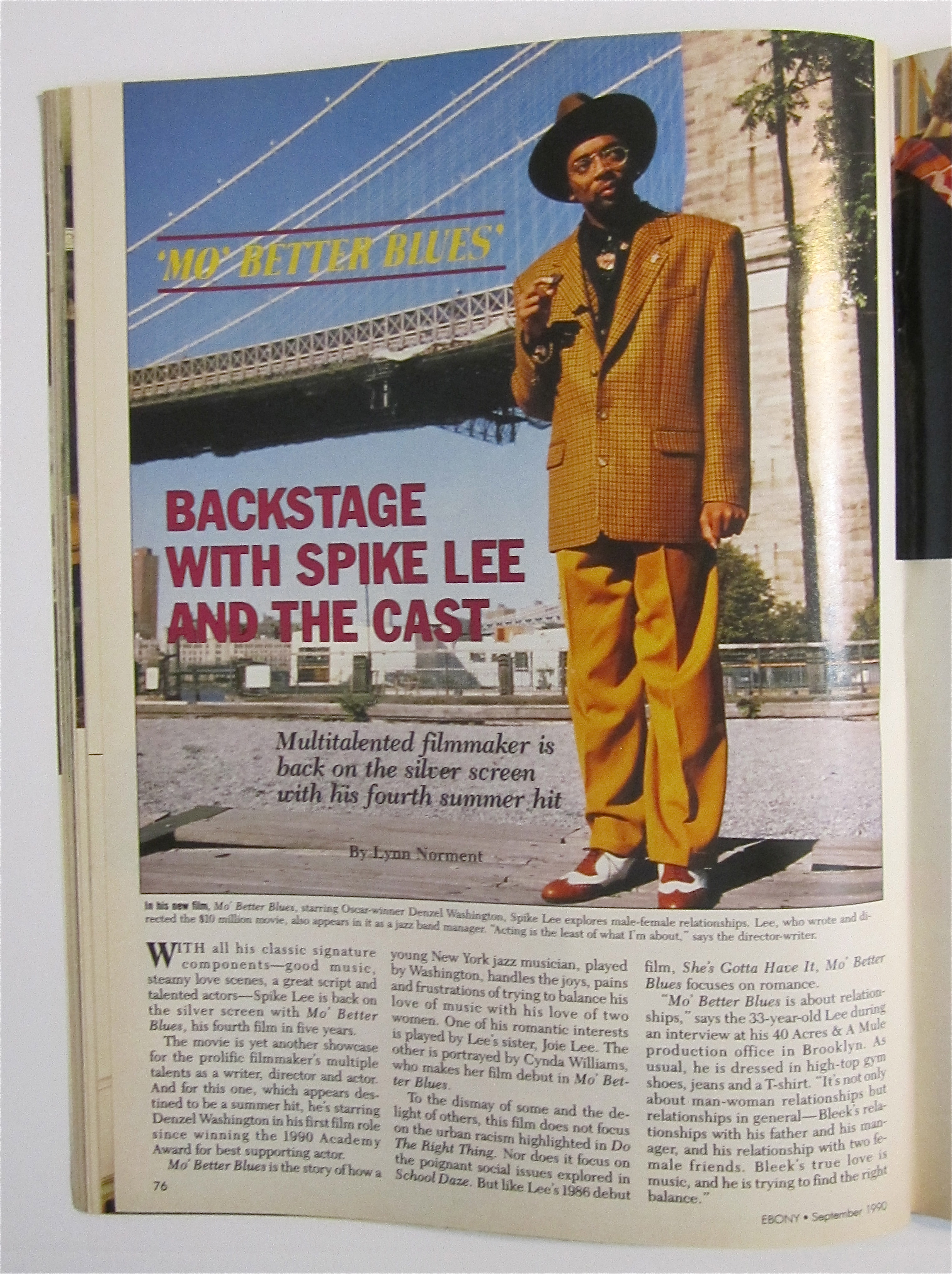 Ebony Magazine September 1990 Lee, Washington & William
