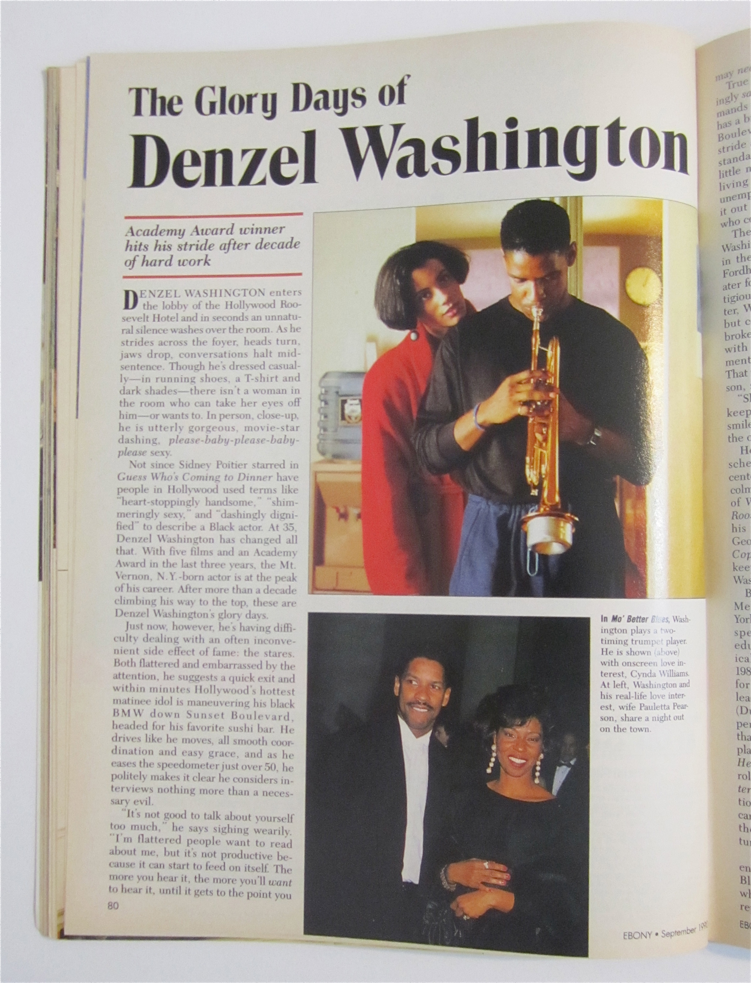 Ebony Magazine September 1990 Lee, Washington & William