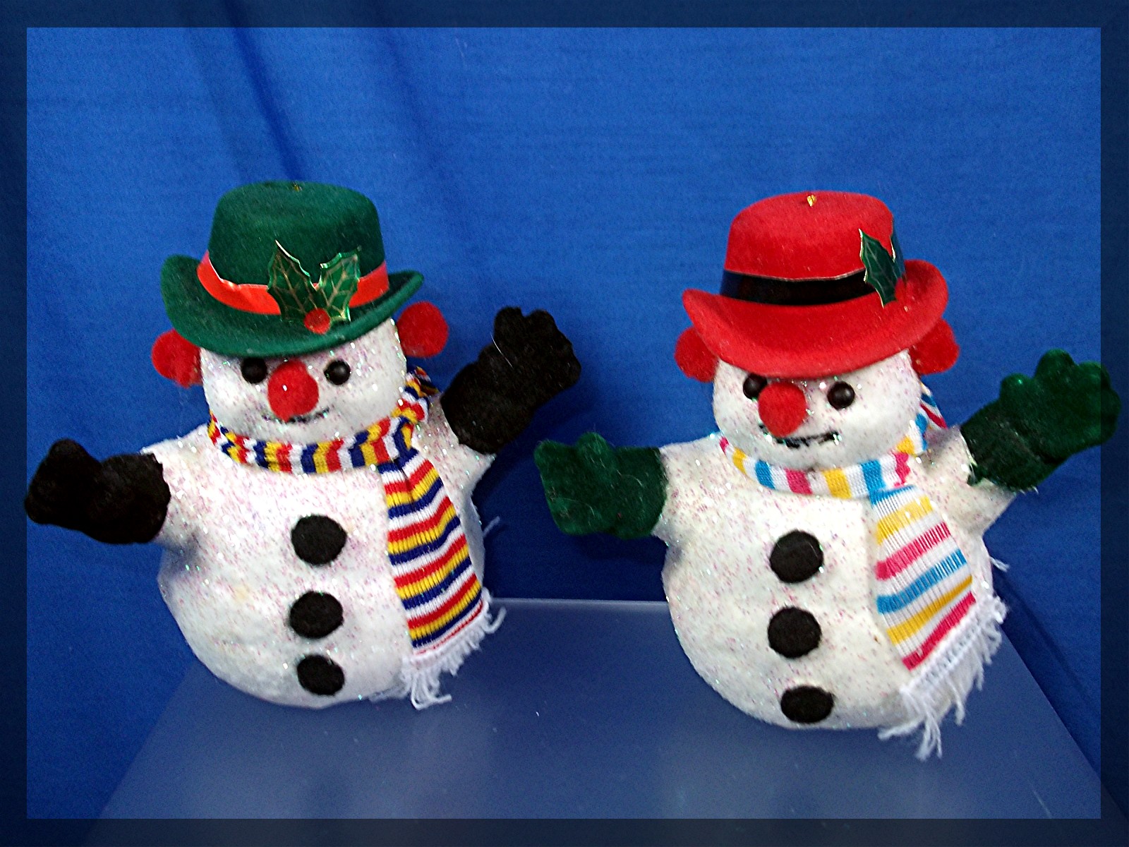 Christmas ornaments pair of  Snowmen ...