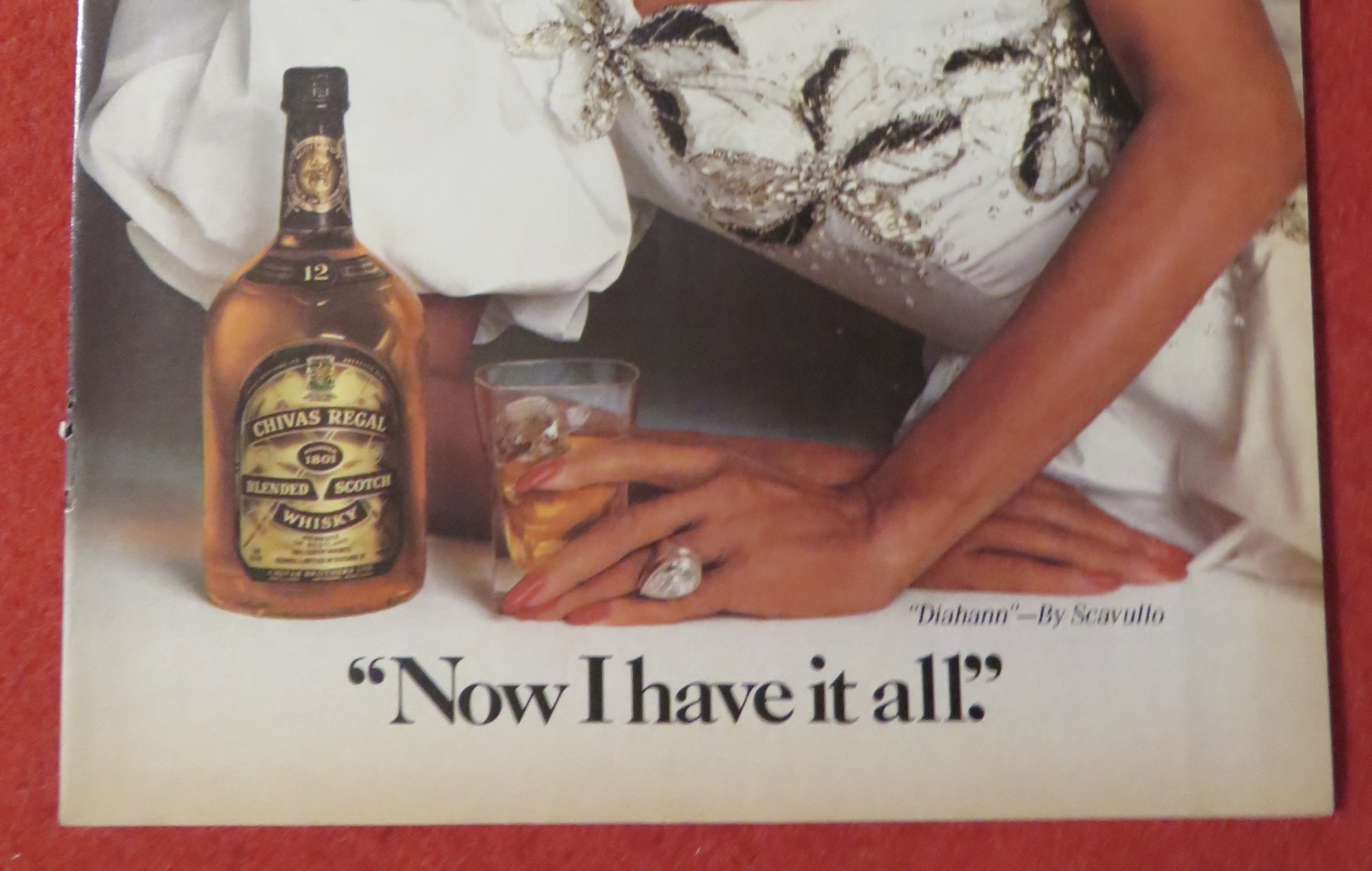 1989 Chivas Regal Whiskey with Diahann Carroll