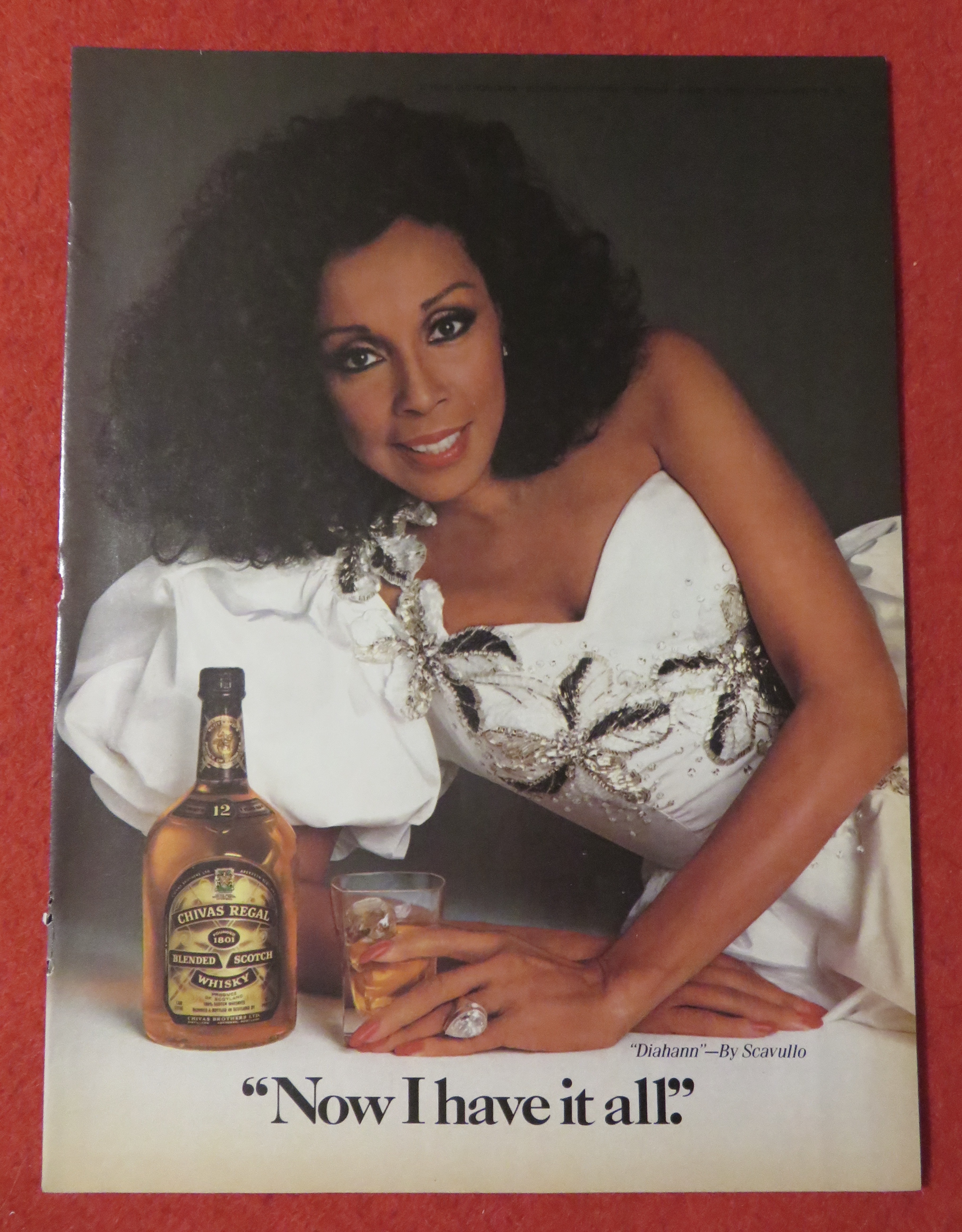 1989 Chivas Regal Whiskey with Diahann Carroll