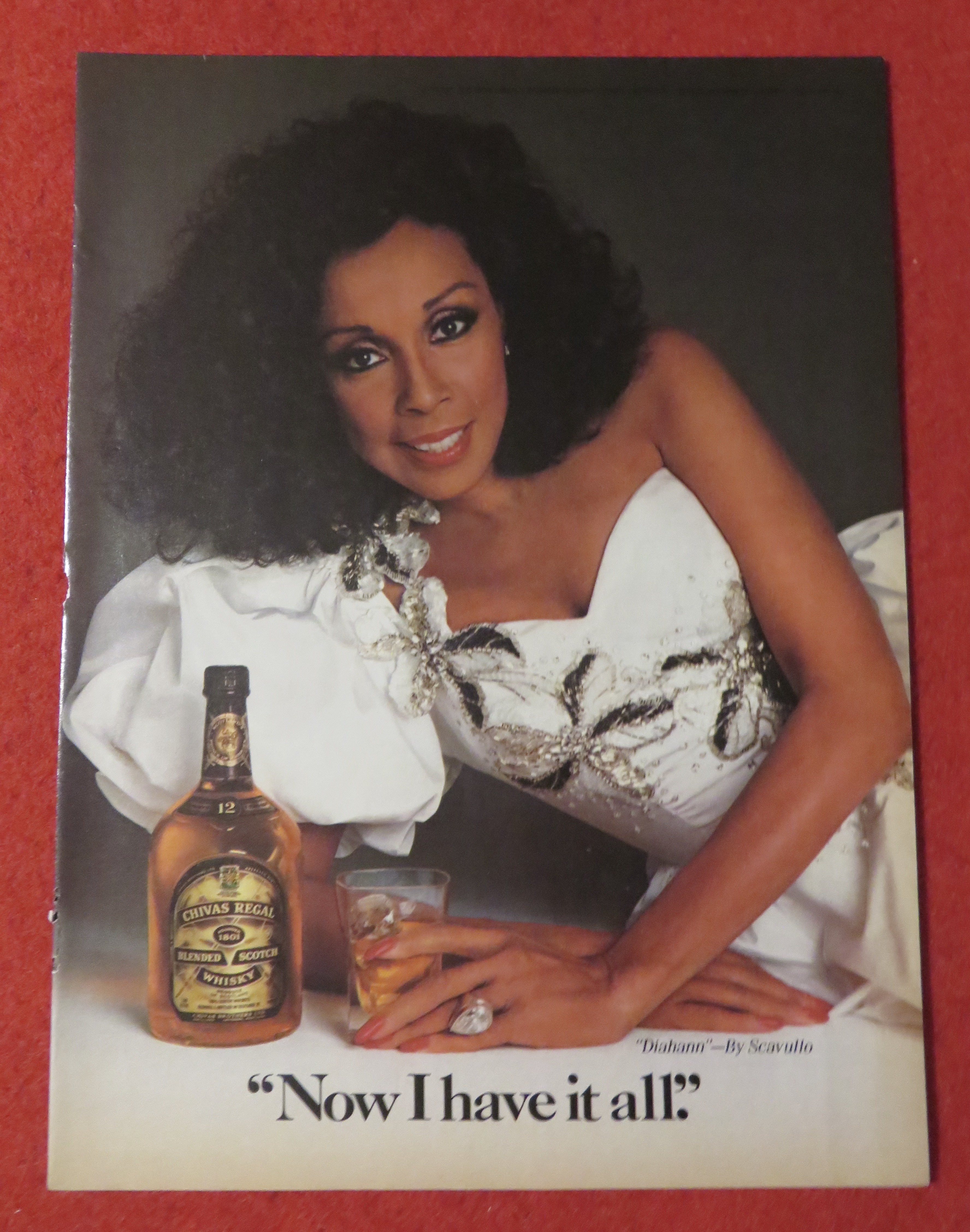 1989 Chivas Regal Whiskey with Diahann Carroll