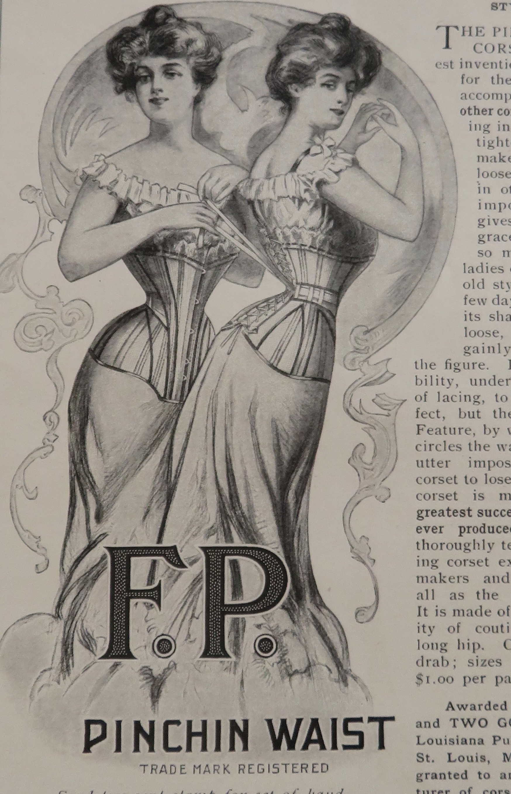 1905 F. P. Pinchin Waist with Lovely Women