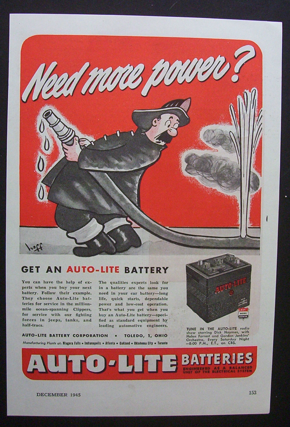 1945 Auto Lite Batteries