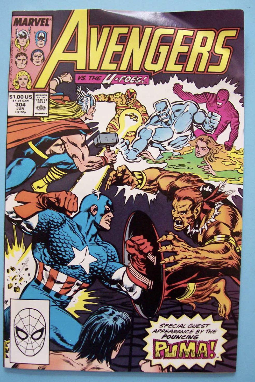 The Avengers Comics - June 1989 - Puma