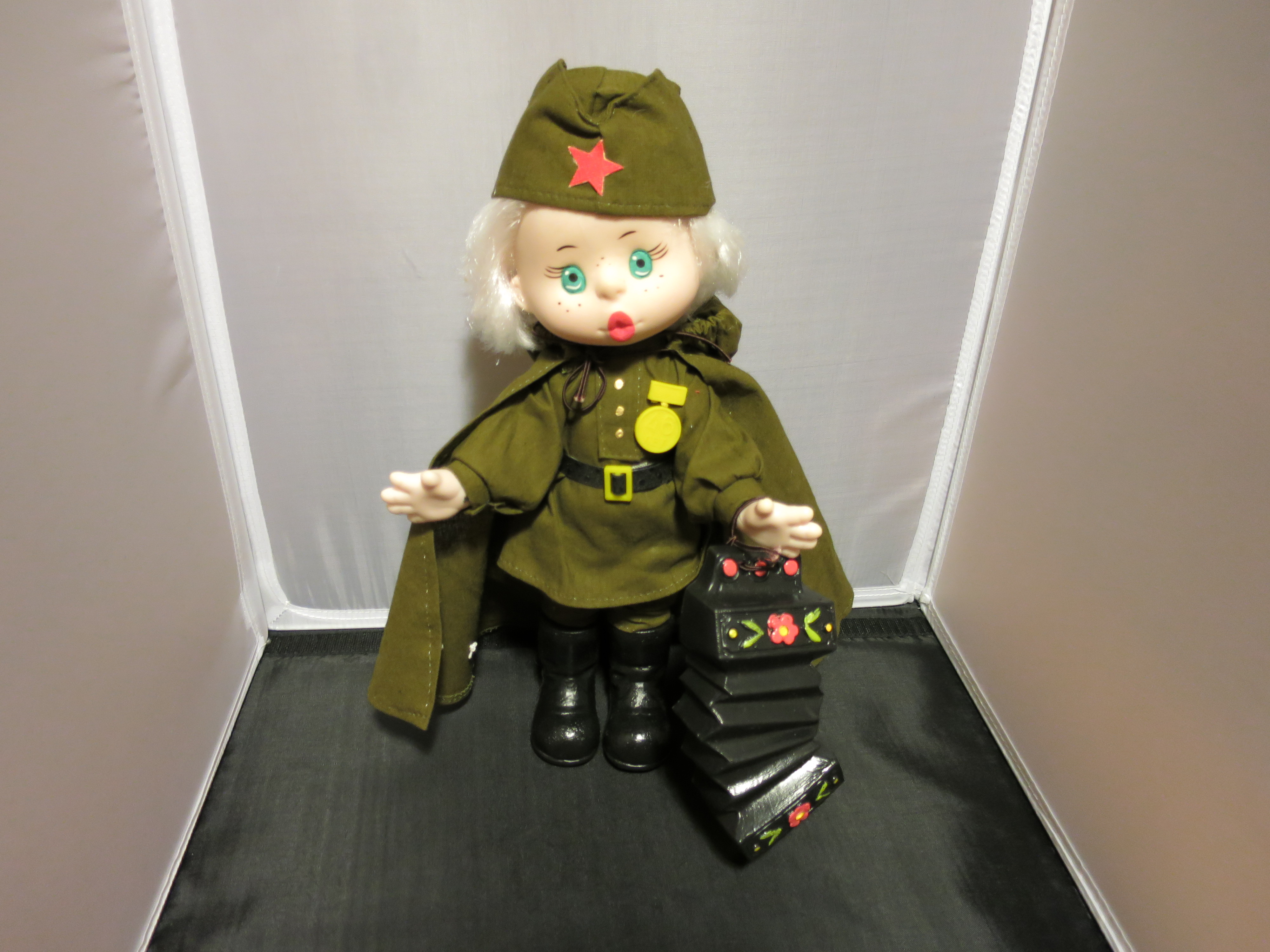 Mockobcrat Russsian Russia Military Doll 12 inch