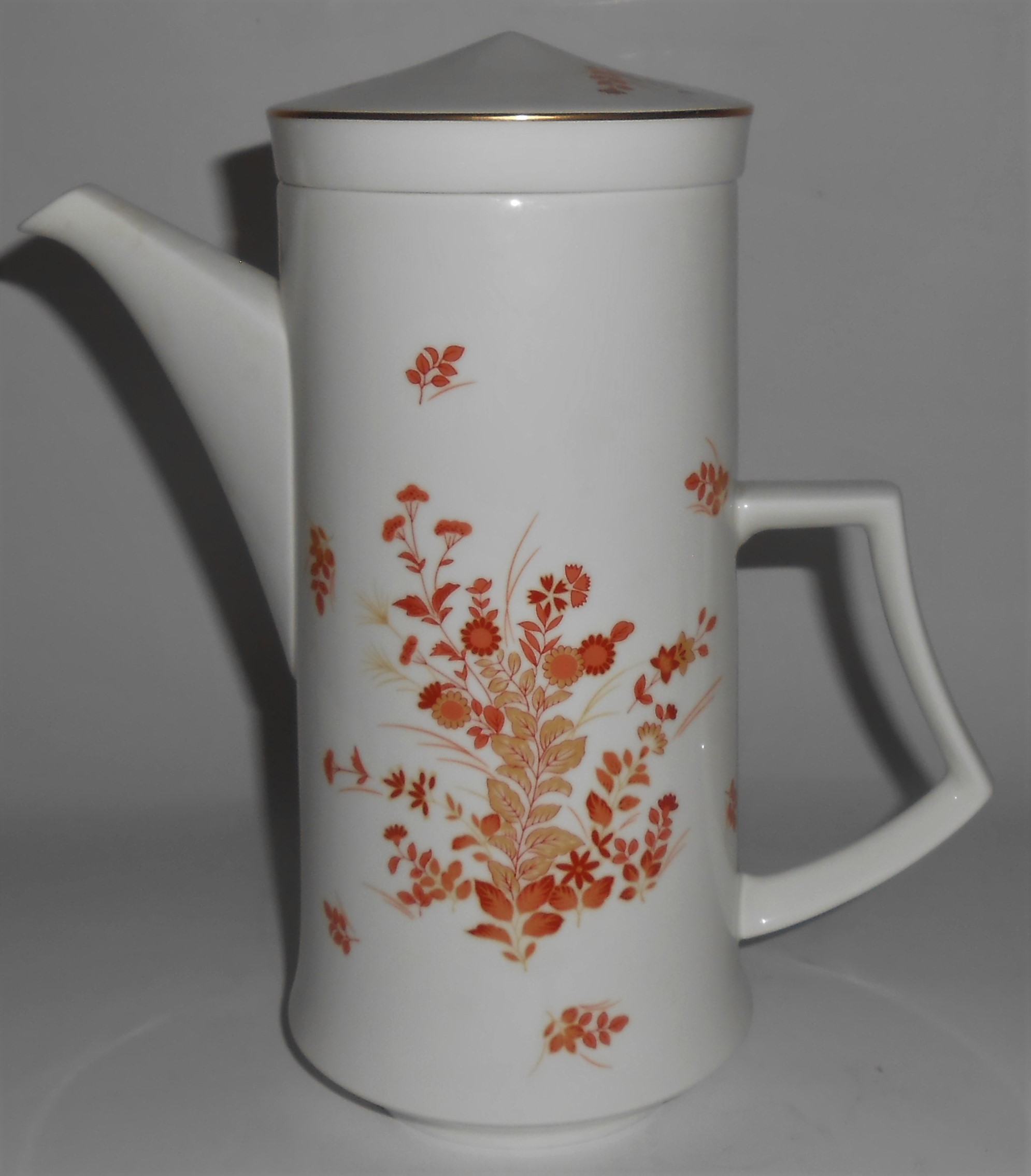 Mikasa Bone China Eastwind w/Gold Coffee Pot