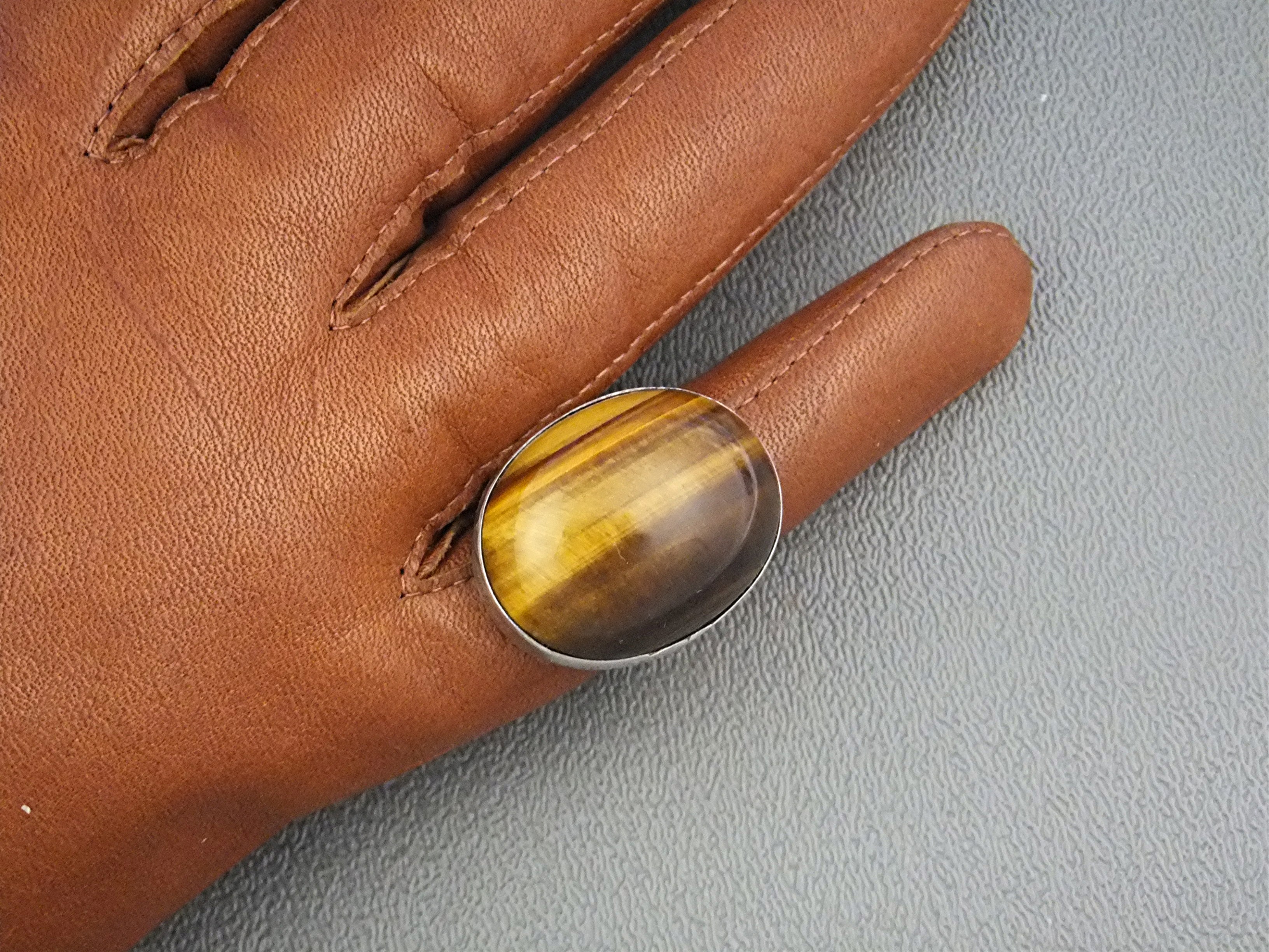 Ring Tigereye Sterling Silver Large