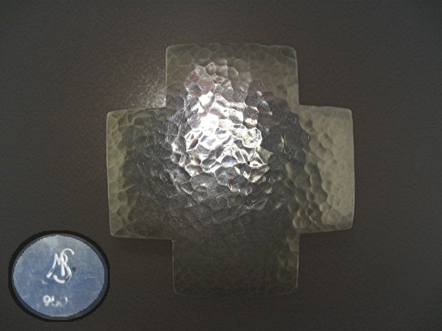 Pendant Sterling Silver Artist Signed Cross