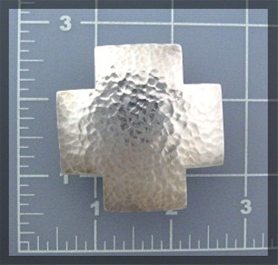 Pendant Sterling Silver Artist Signed Cross