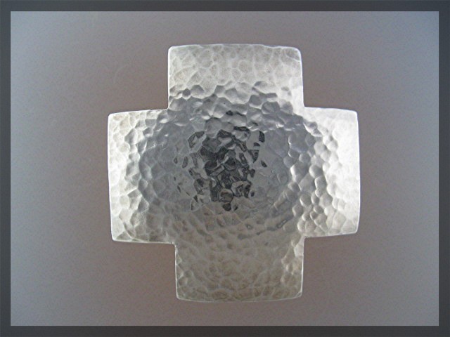 Pendant Sterling Silver Artist Signed Cross