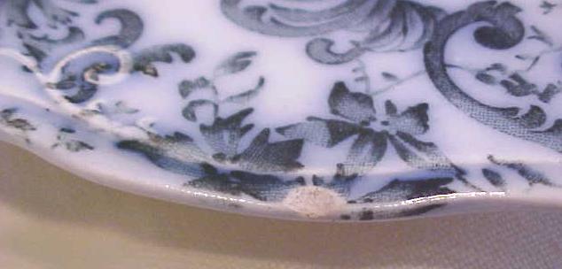 Teacup Saucer Luncheon & Dinner Plate Blue Transferware