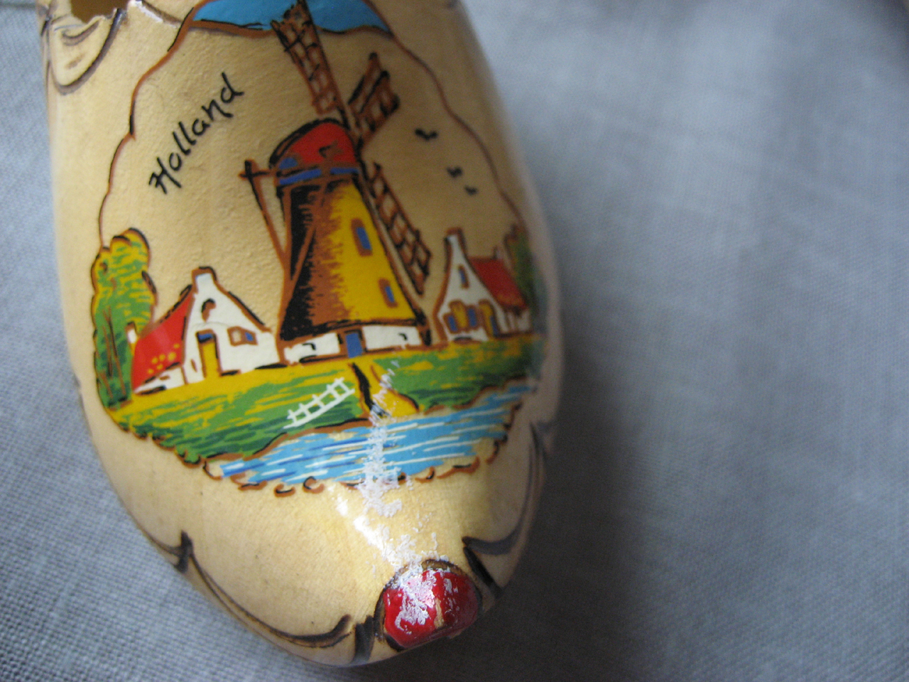 Wooden Shoe and Bush from Holland
