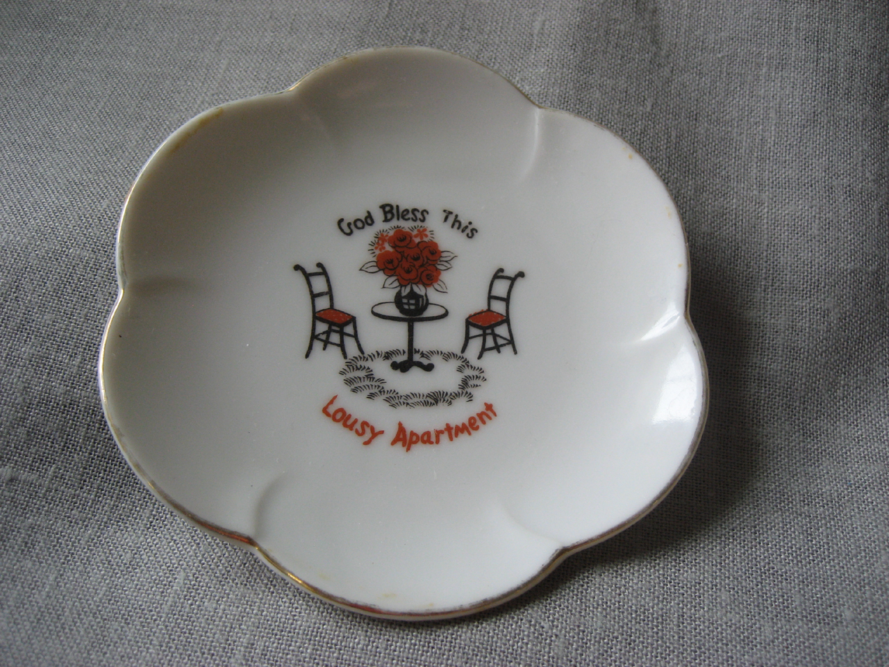 God Bless This Lousy Apartment Plate
