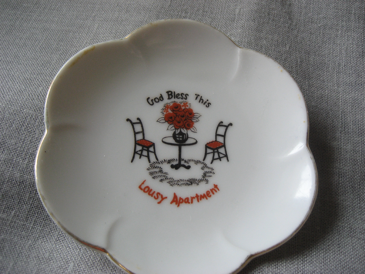 God Bless This Lousy Apartment Plate