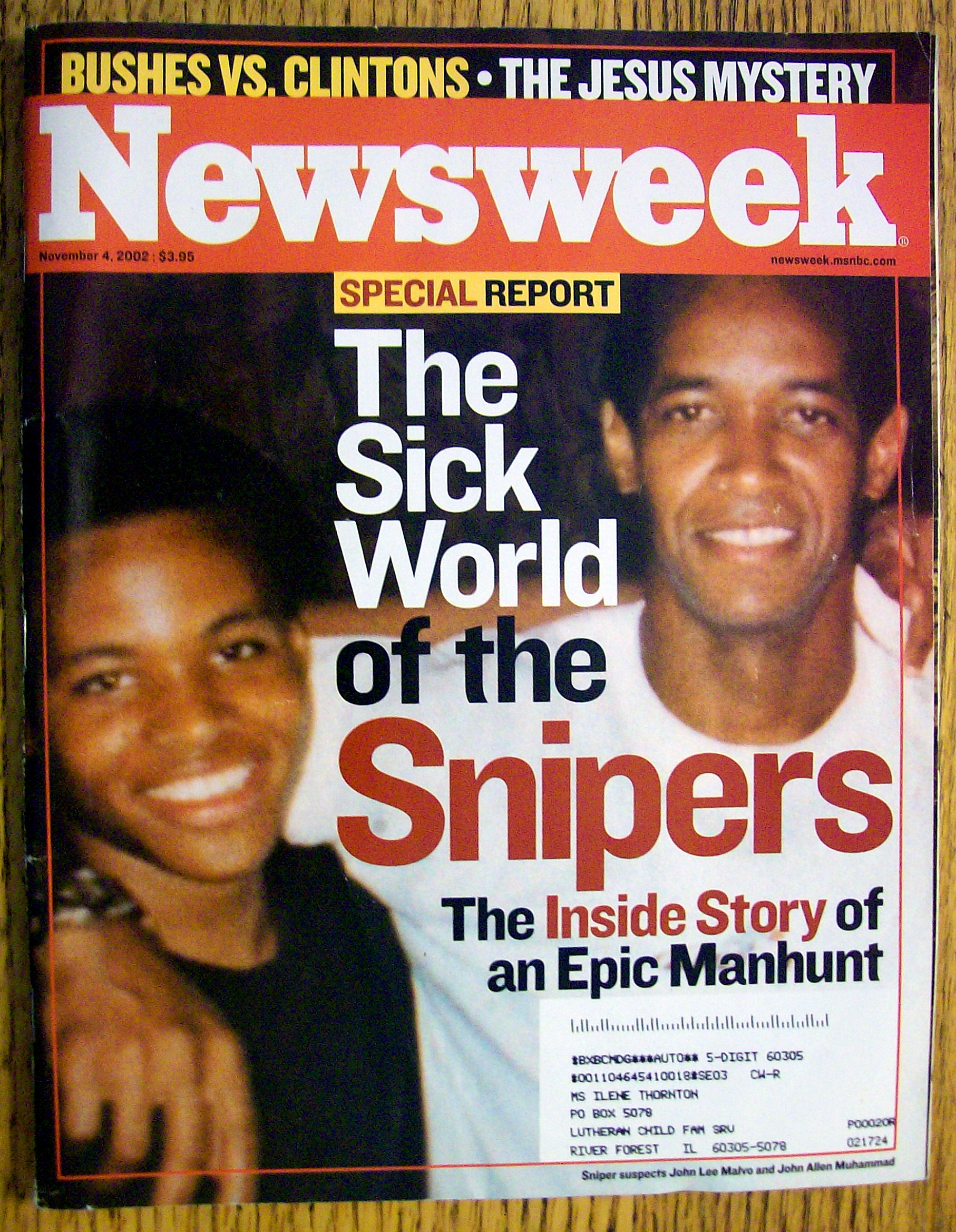 Newsweek Magazine-November 4, 2002-World Of Snipers