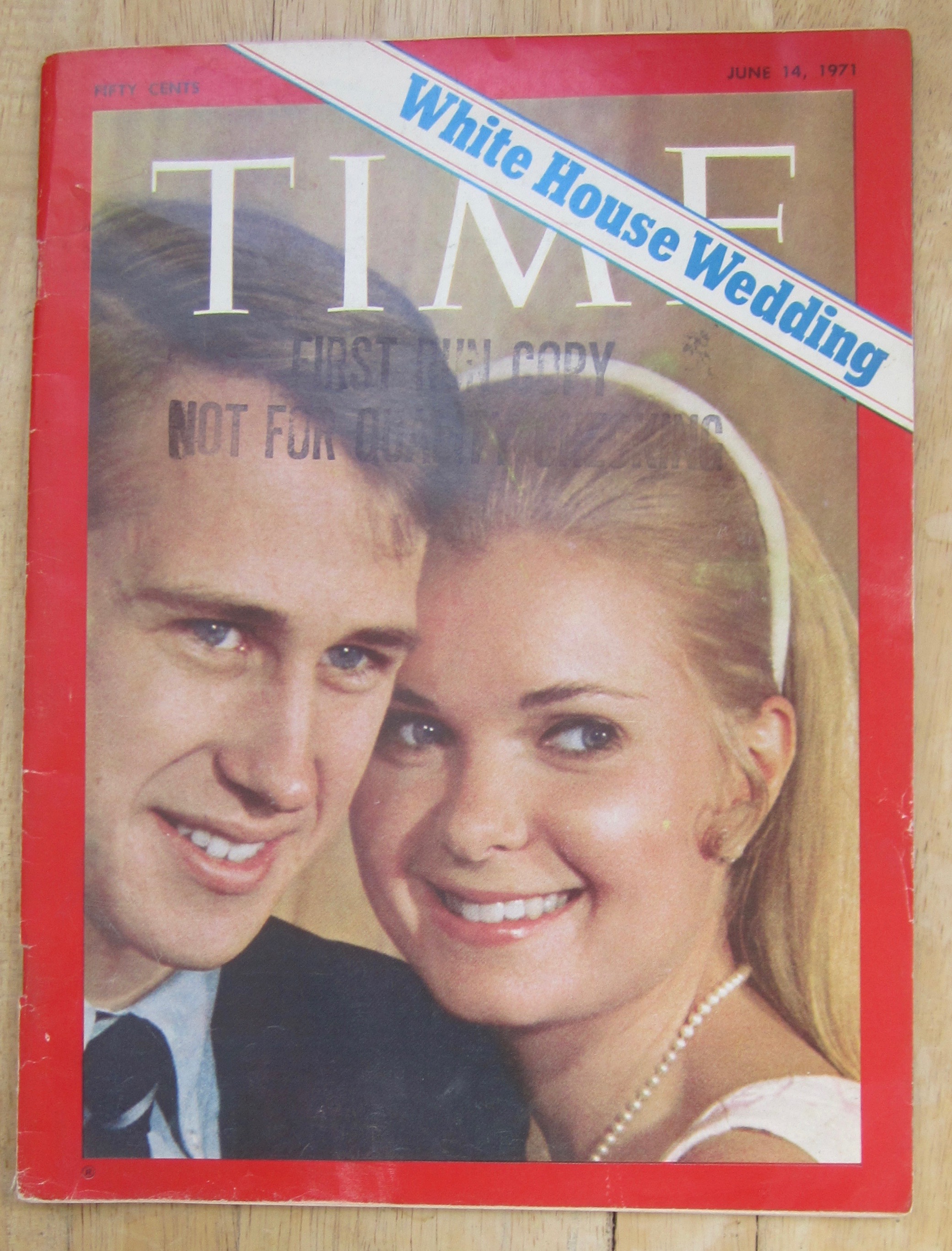 Time Magazine June 14, 1971 White House Wedding
