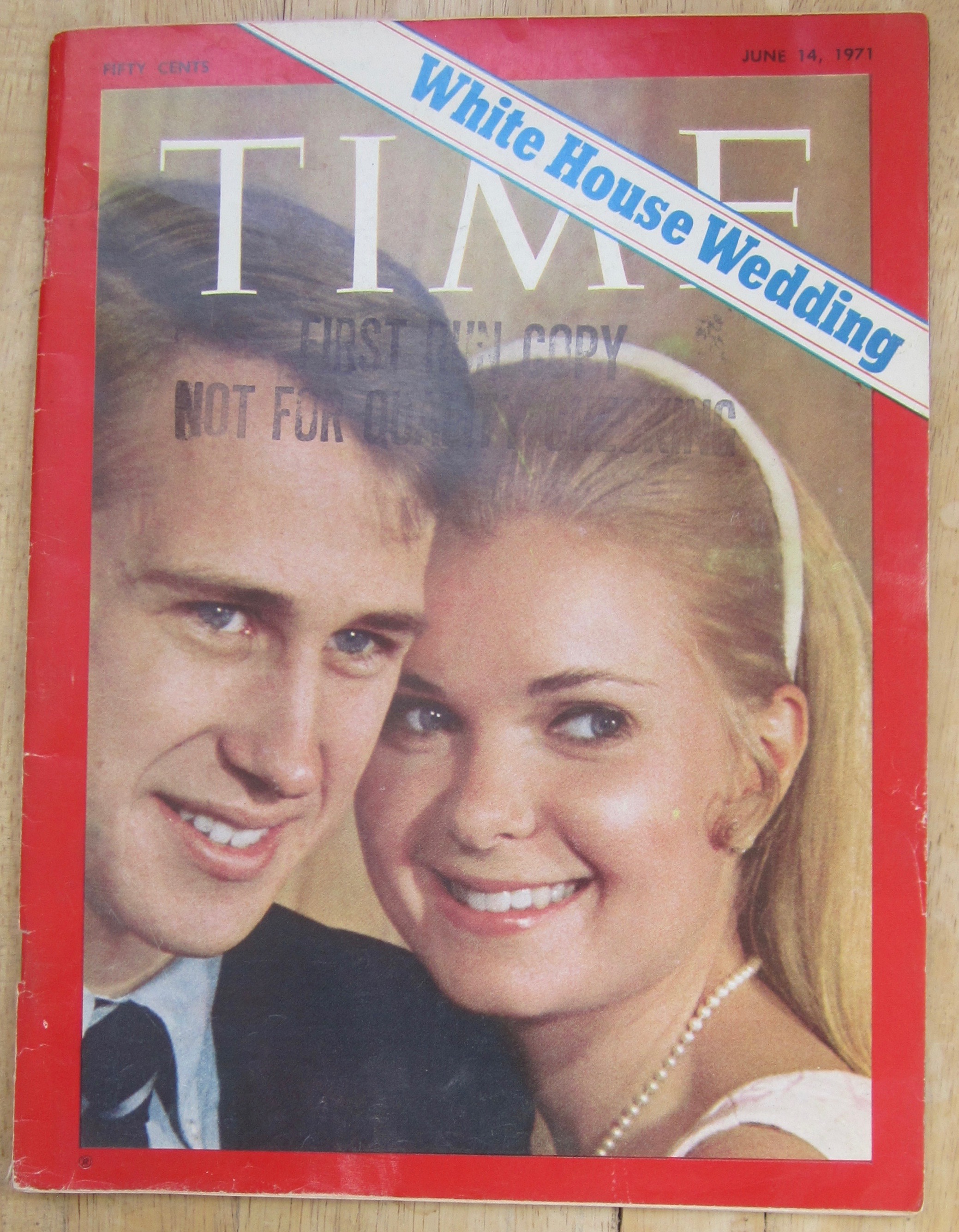 Time Magazine June 14, 1971 White House Wedding