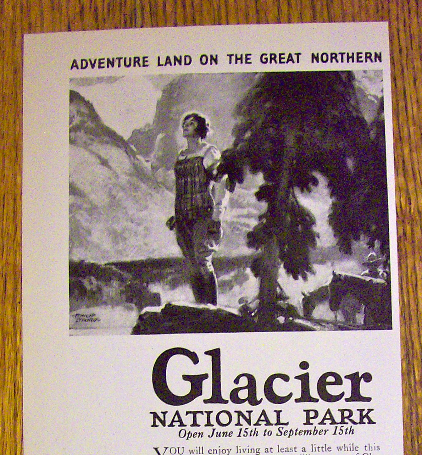 1926 New Oriental Limited with Glacier National Park