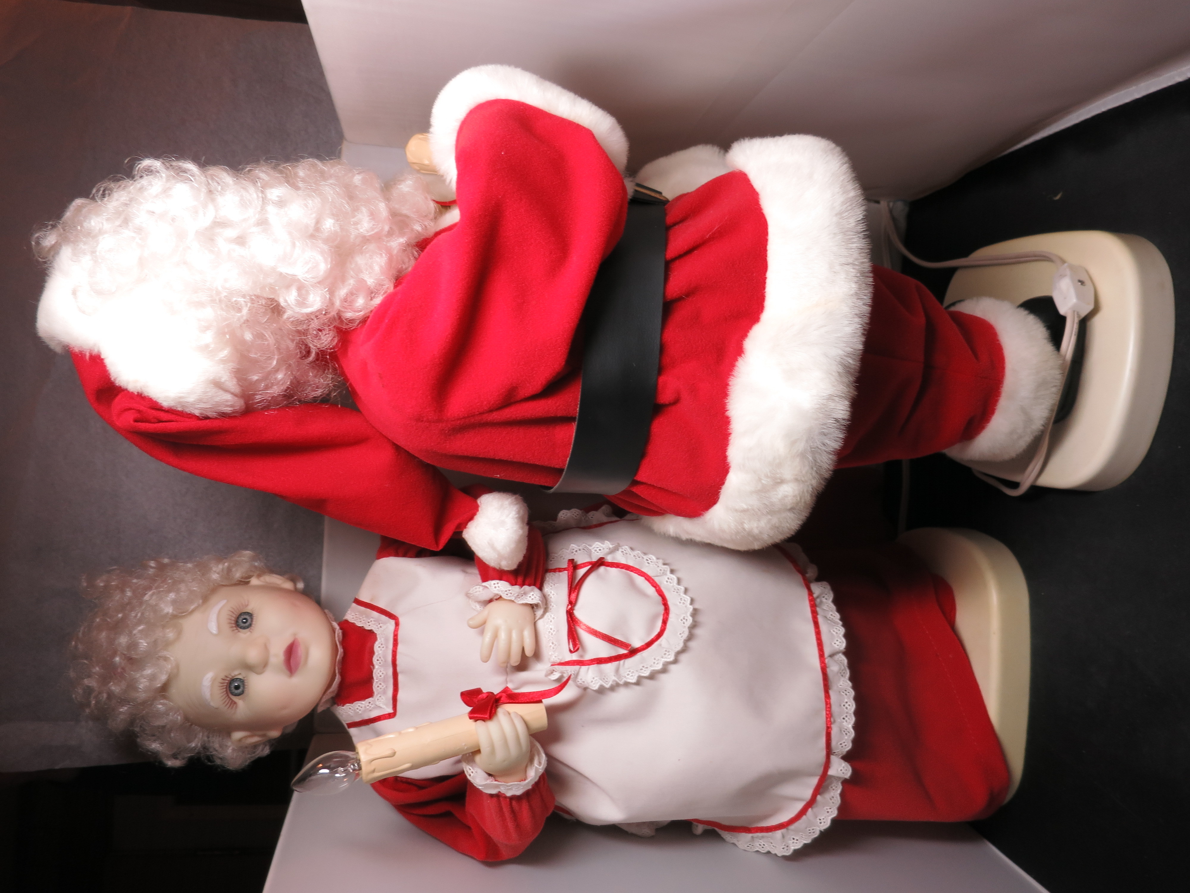 Santa's Best Animated Lighted Santa & Mrs. Claus
