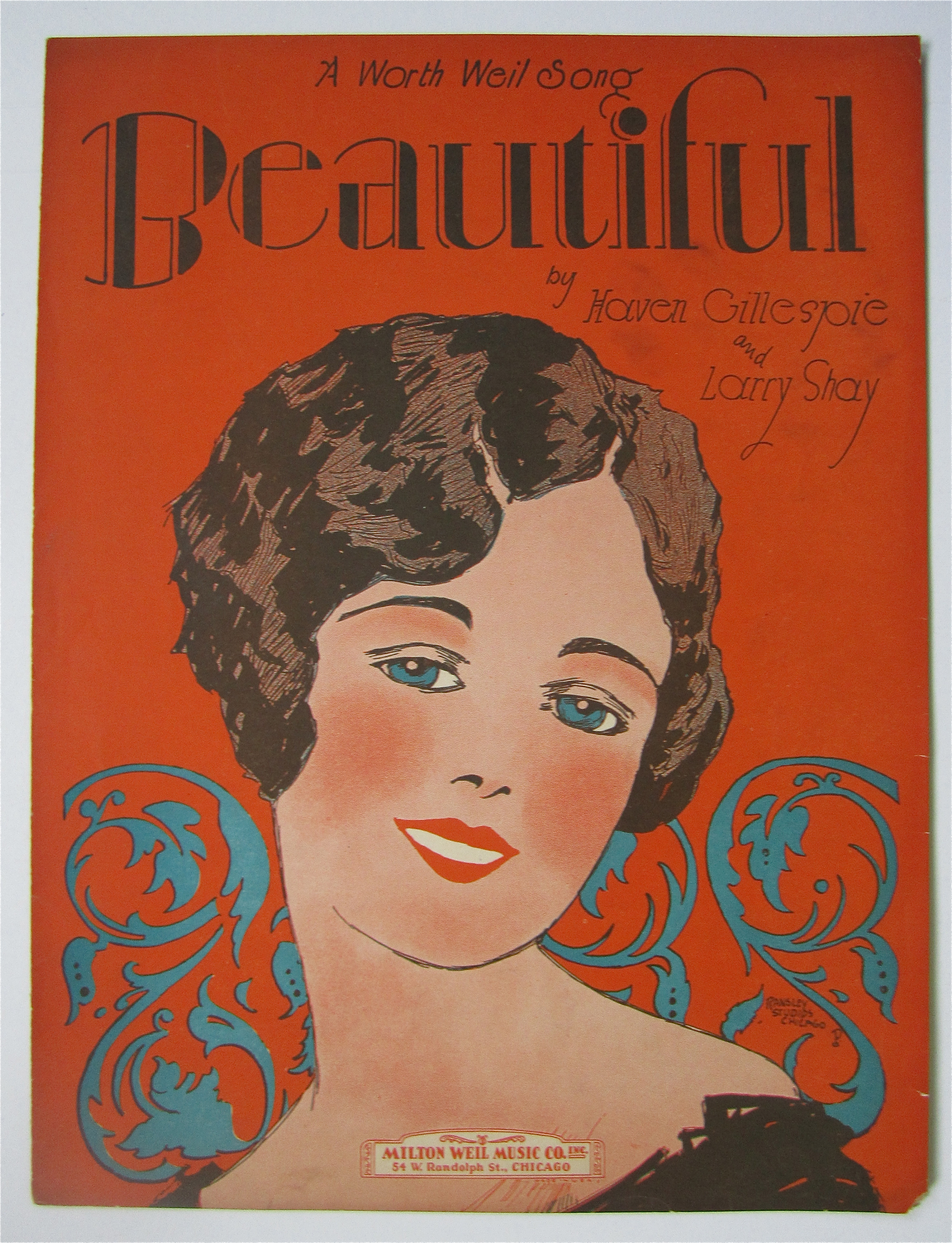 Sheet Music 1927 Beautiful