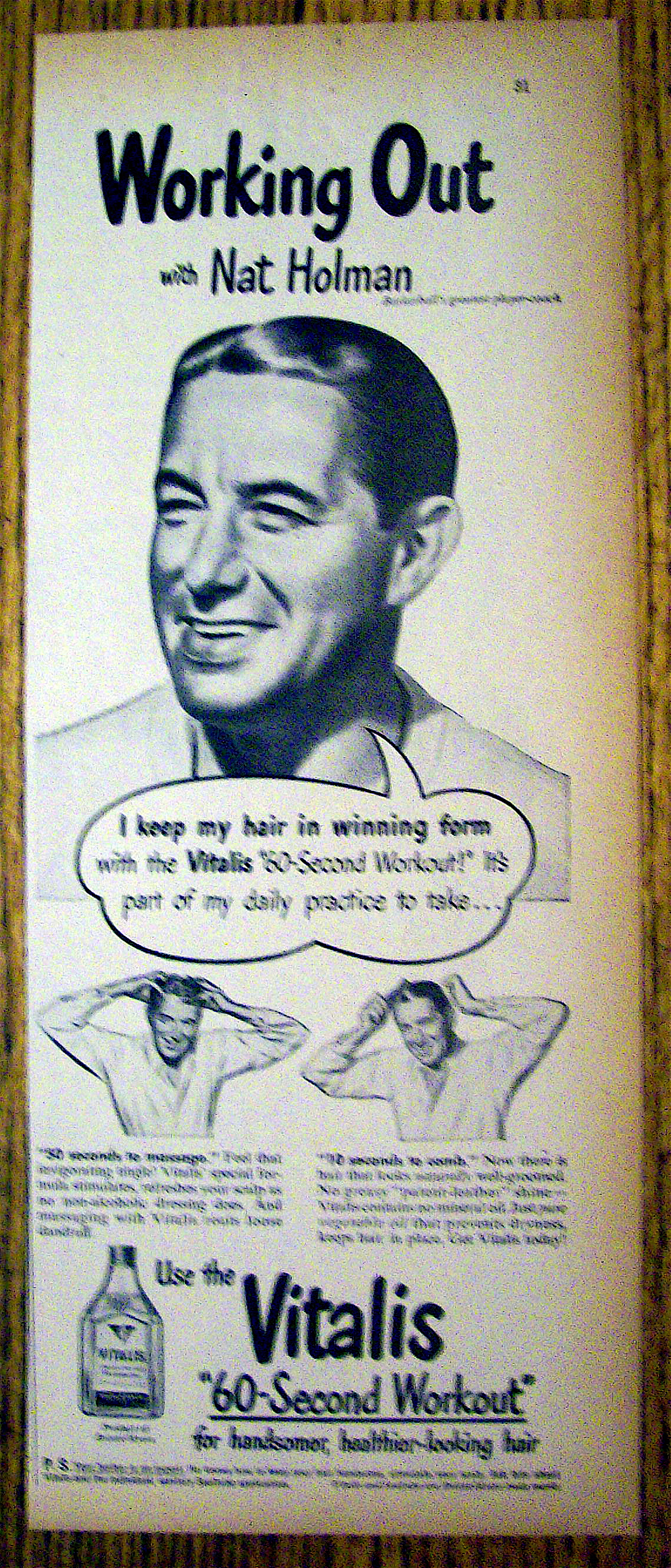 1948 Vitalis w/Nat Holman (Basketball Player & Coach)