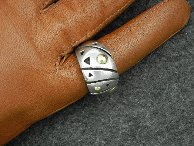John Atencio 18K Gold Sterling Silver Dome Ring