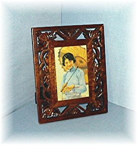 Polished Hardwood Photograph Frame