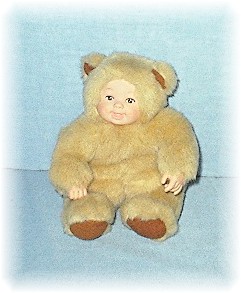 8 Inch ANNE GEDDES Fur Baby Doll