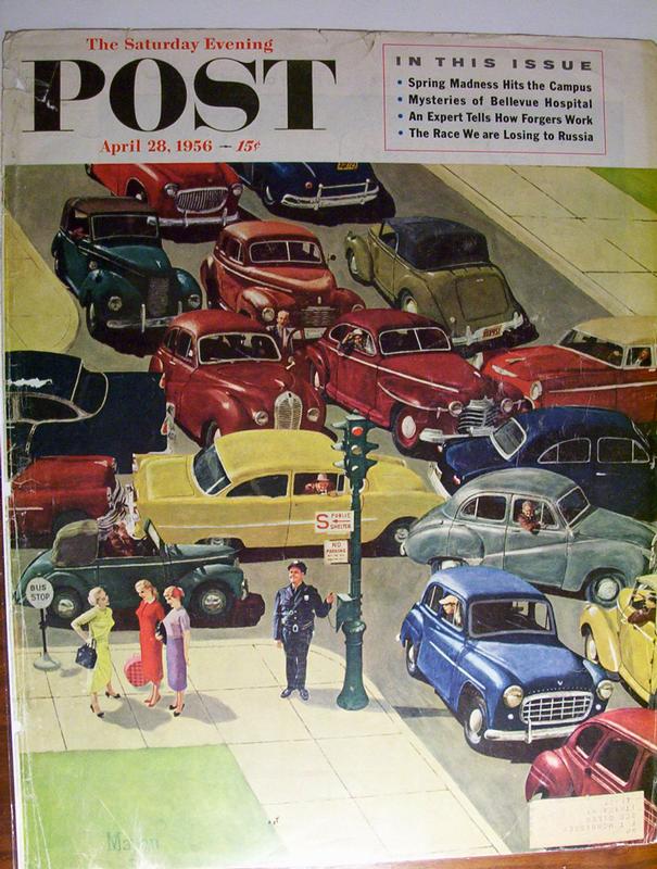 Saturday Evening Post Cover By Mayan - April 28, 1956