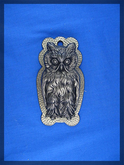 Brass Wise Old Owl Letter Spring Clip