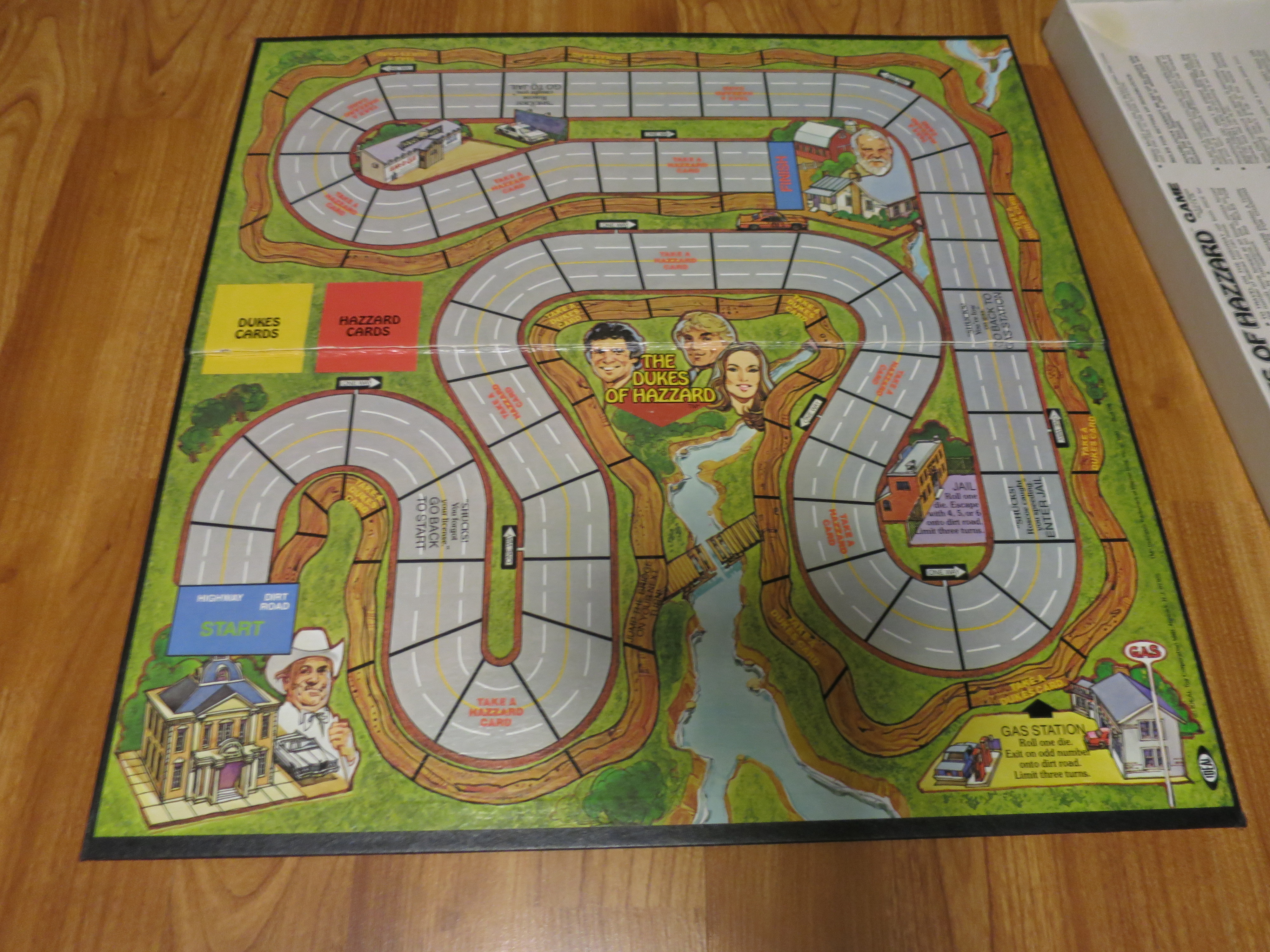 Dukes of Hazzard Board Game signed by Catherine Back Daisy Duke