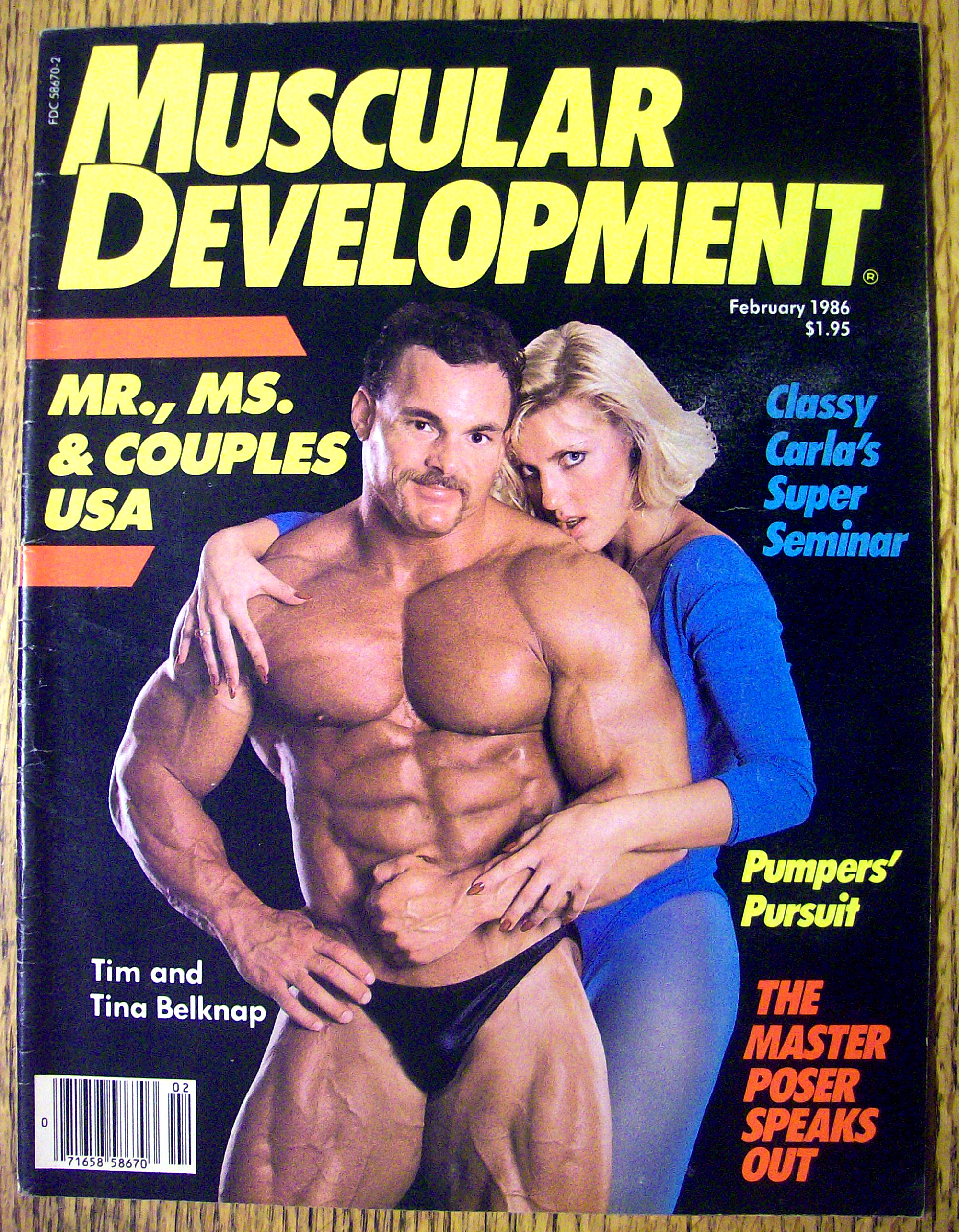 Muscular Development-February 1986-Tim & Tina Belknap