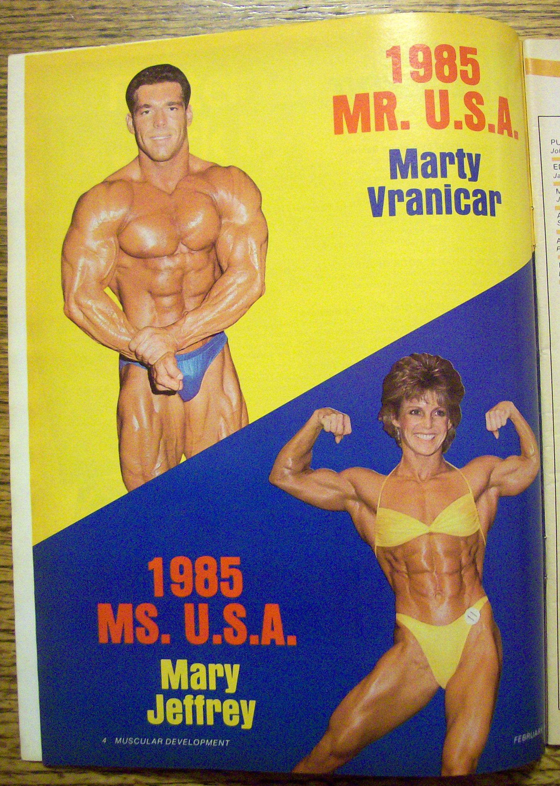 Muscular Development-February 1986-Tim & Tina Belknap