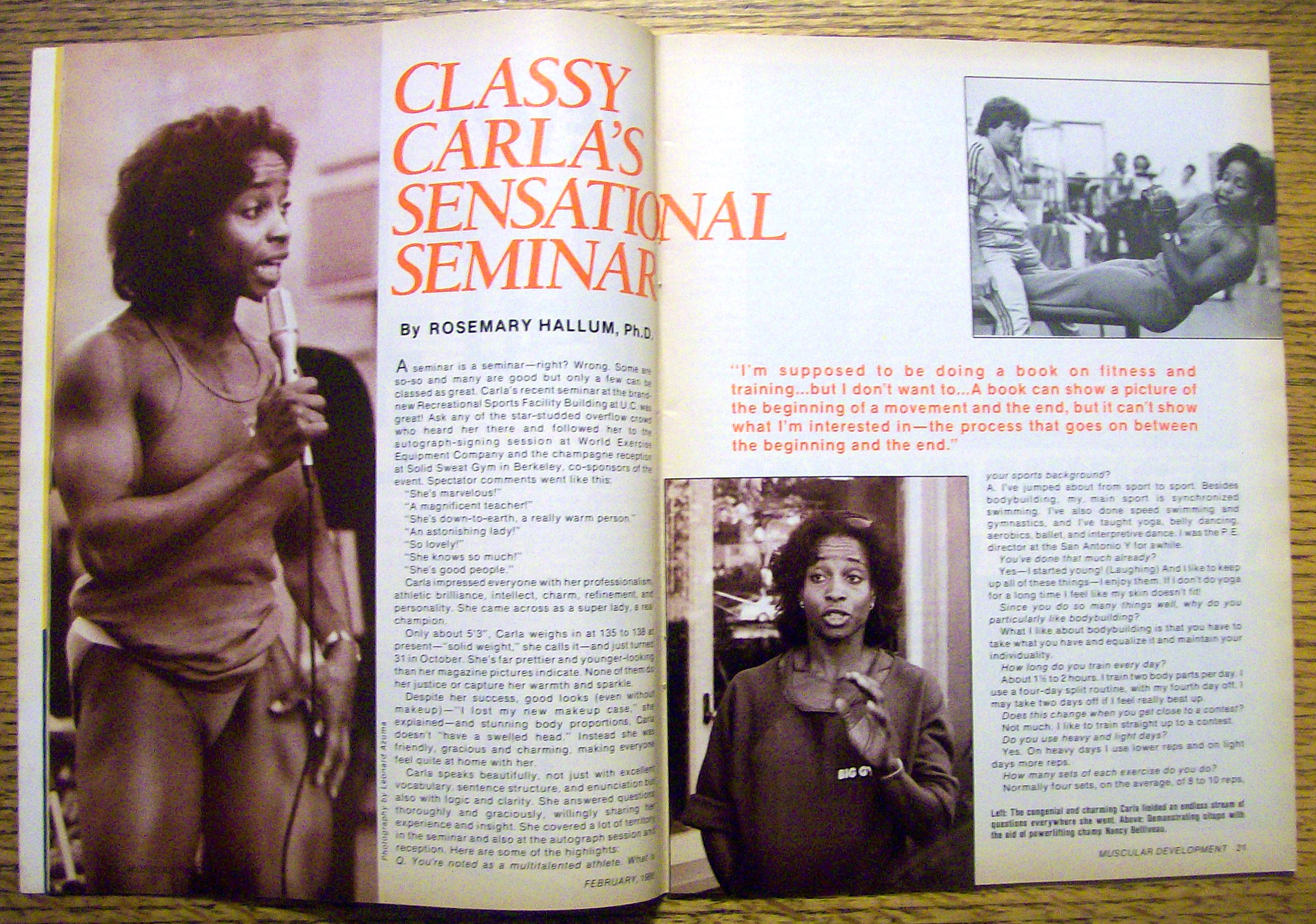 Muscular Development-February 1986-Tim & Tina Belknap