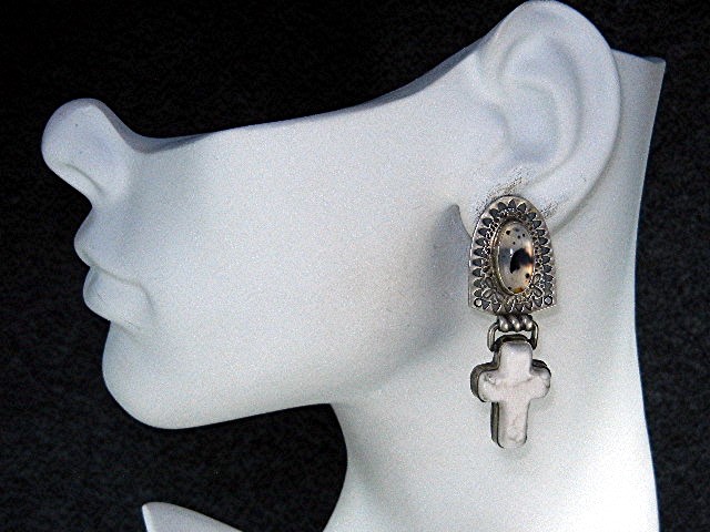 David Troutman Sterling Silver Rutilated Quartz Earring