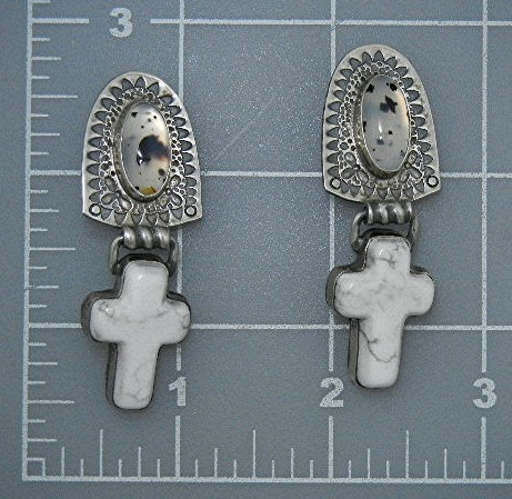 David Troutman Sterling Silver Rutilated Quartz Earring