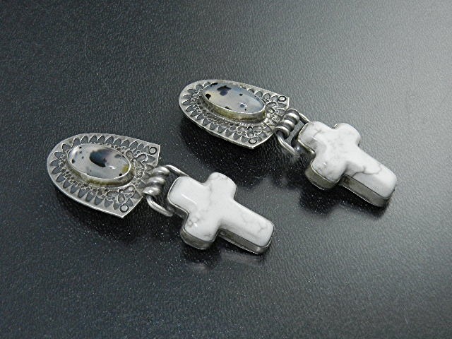 David Troutman Sterling Silver Rutilated Quartz Earring