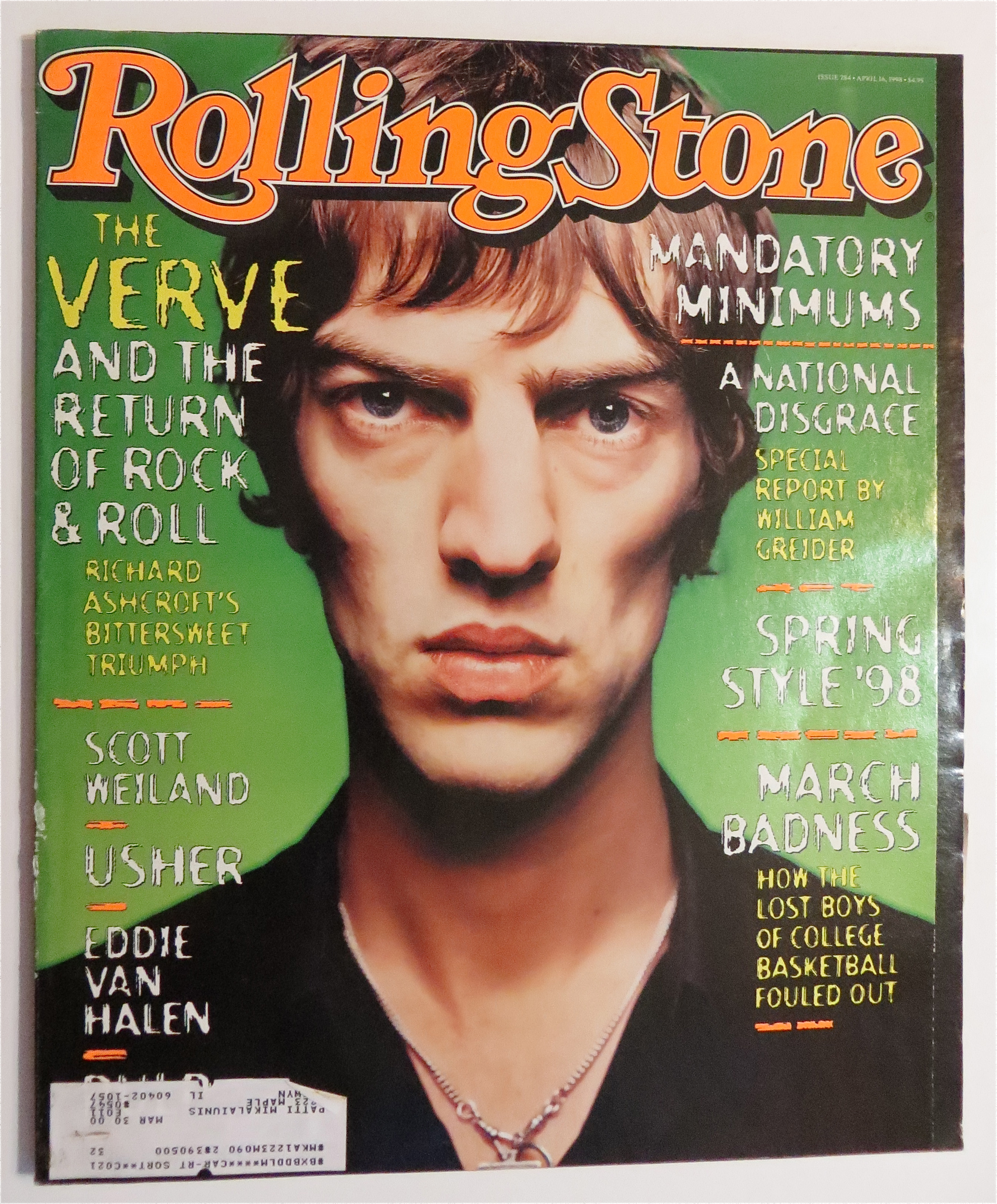 Rolling Stone April 16, 1998-The Verve