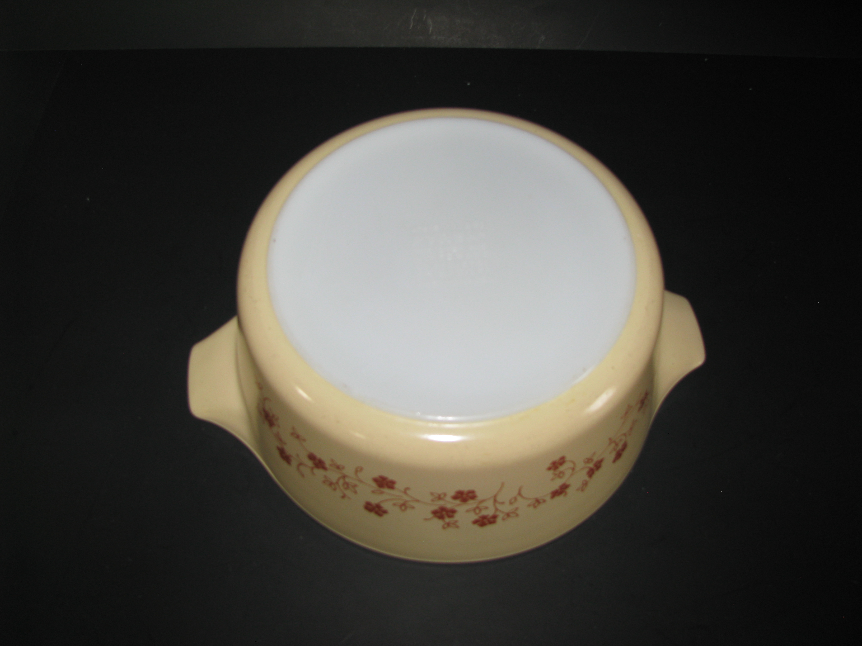 Vintage Pyrex Trailing Flowers Promo 475-B 2.5qt Dish