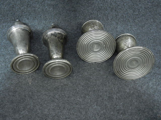 Sterling Silver Salt and Pepper and Candlestick holders
