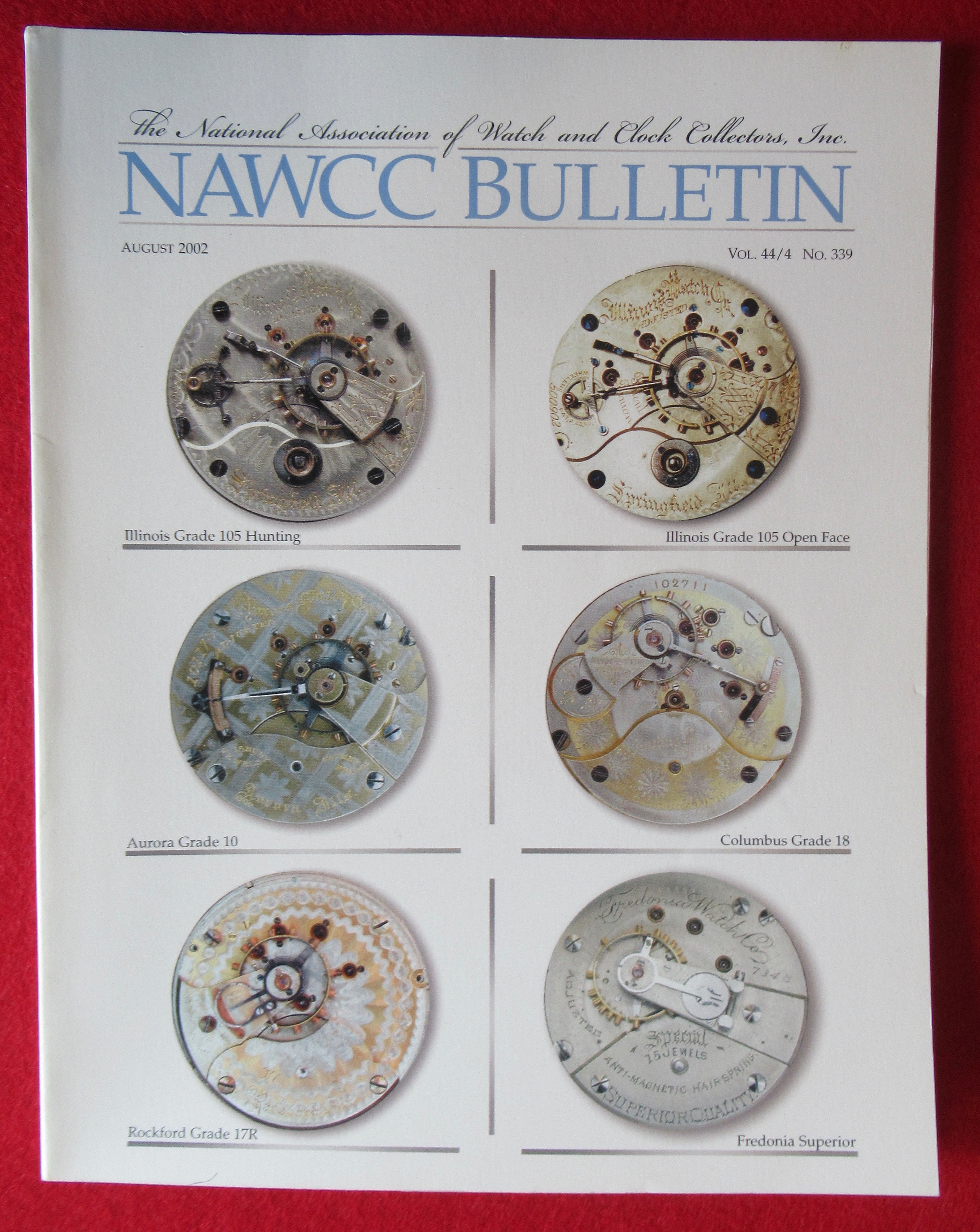 NAWCC Bulletin August 2002 Watch & Clock Collectors