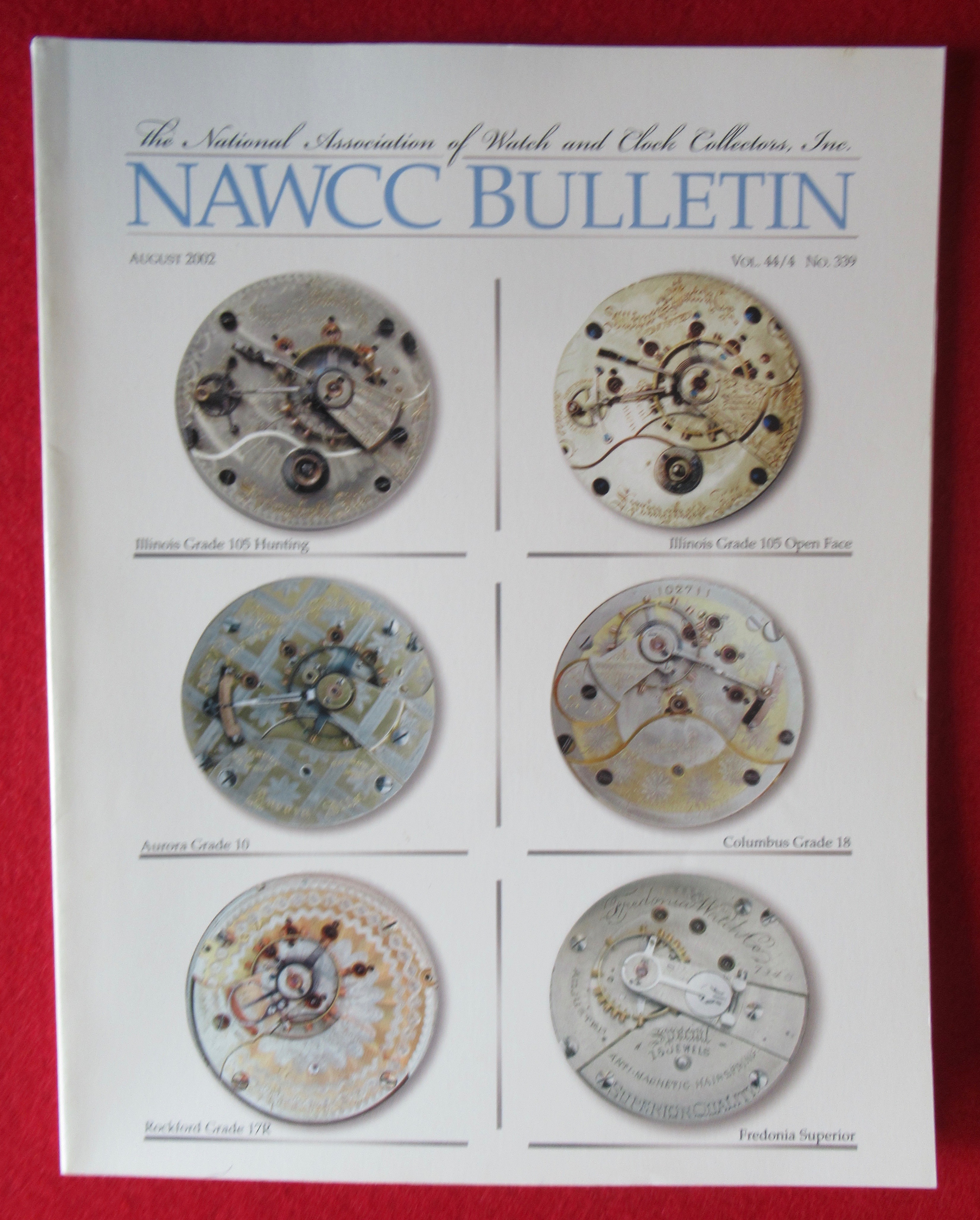 NAWCC Bulletin August 2002 Watch & Clock Collectors