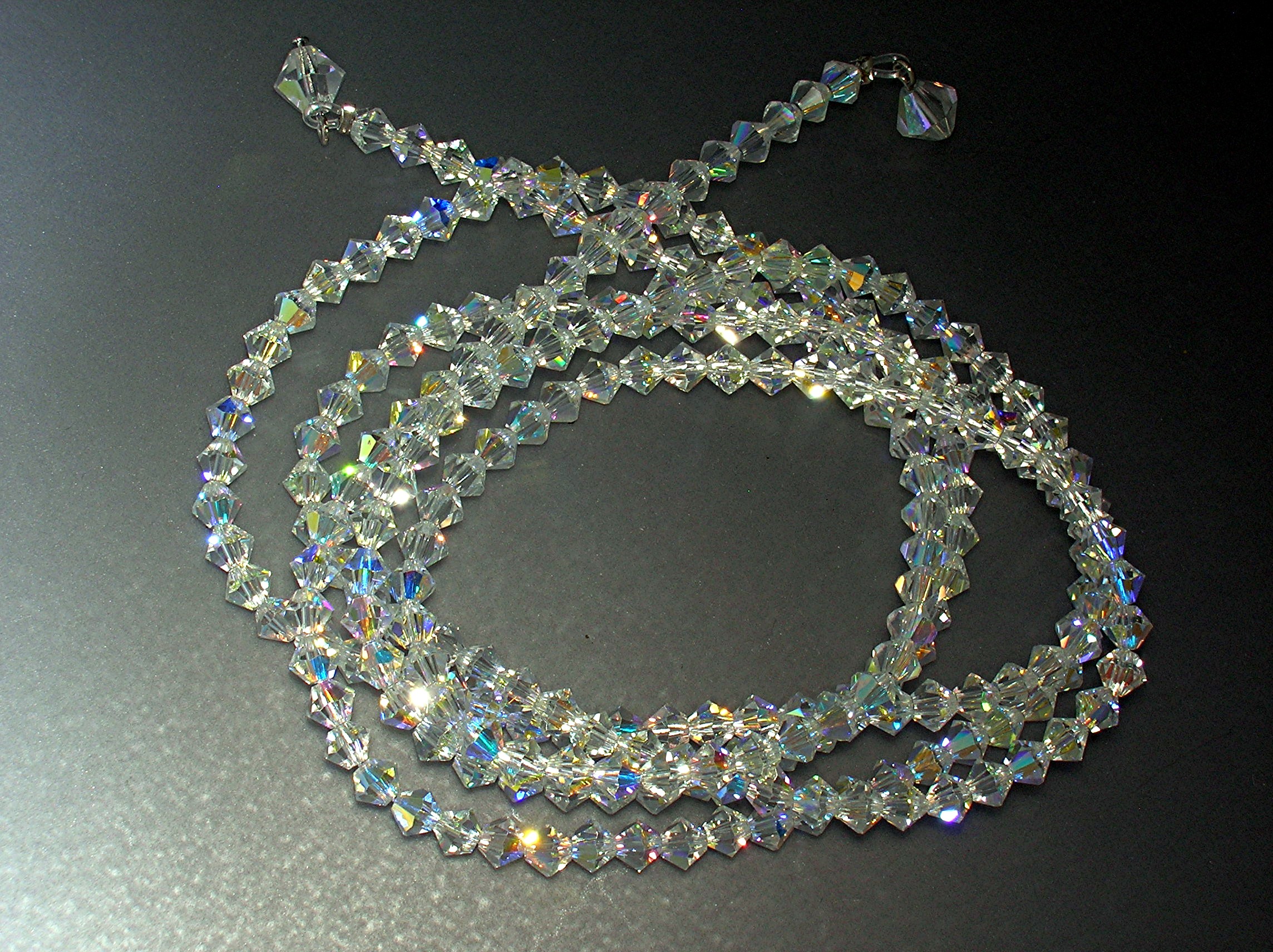 Swarovski Clear Crystal larriat Necklace