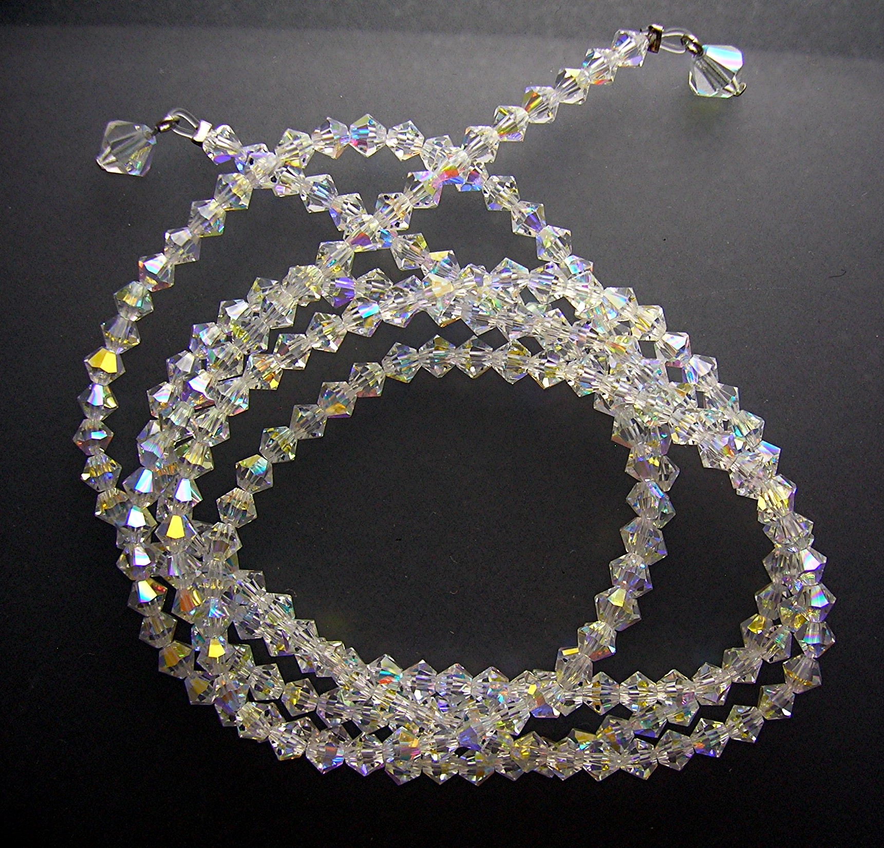 Swarovski Clear Crystal larriat Necklace