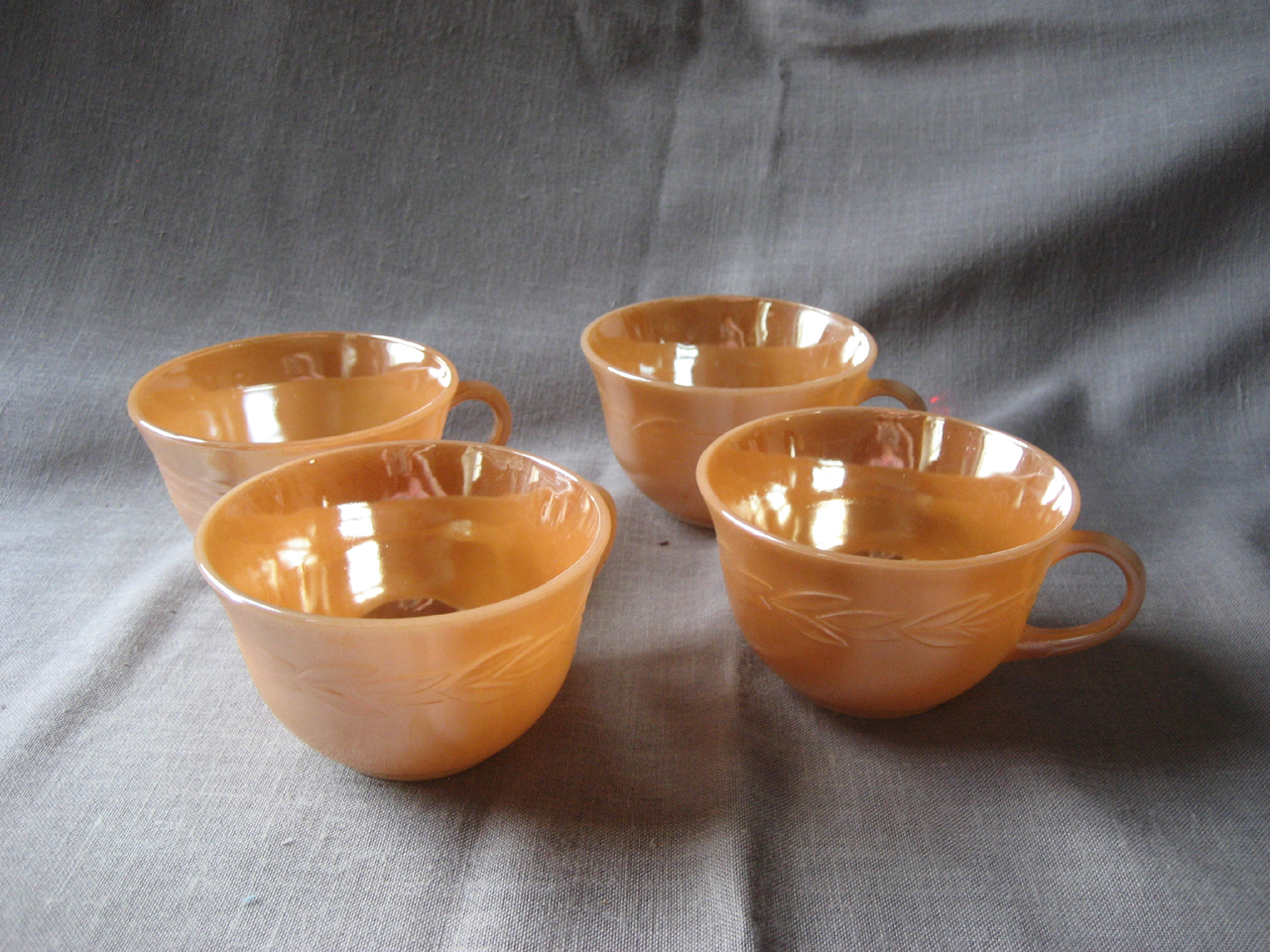 Four Fire King Cups
