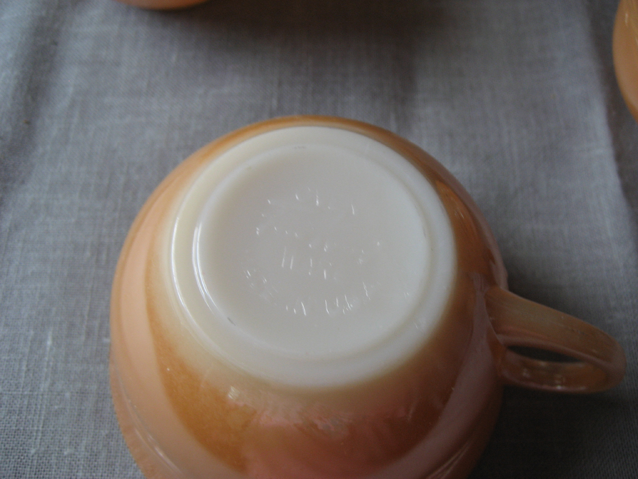 Four Fire King Cups