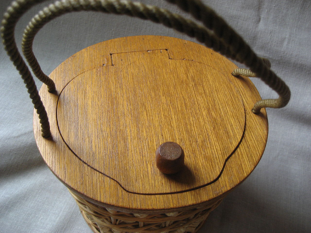Wicker Sewing Basket