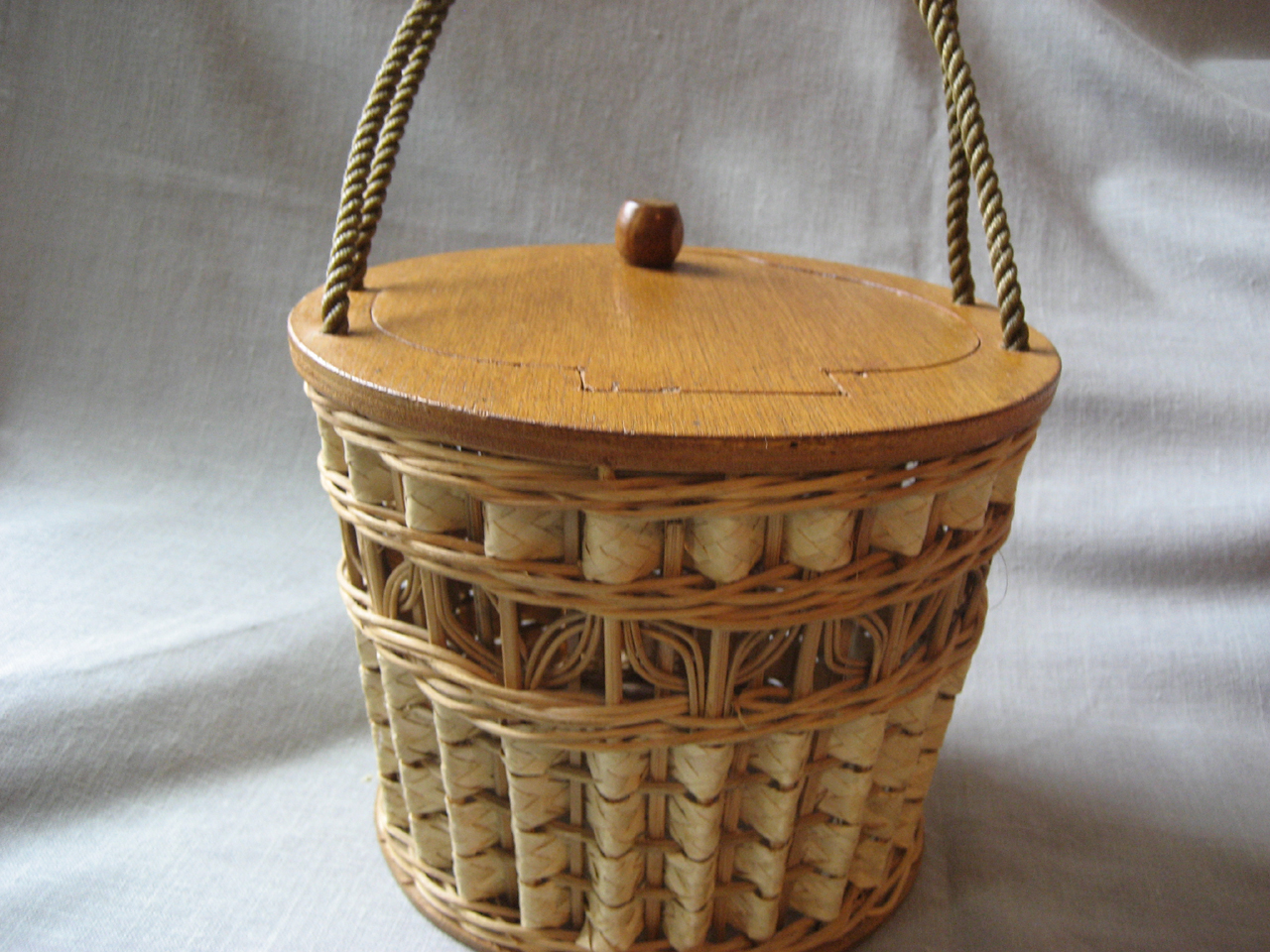 Wicker Sewing Basket