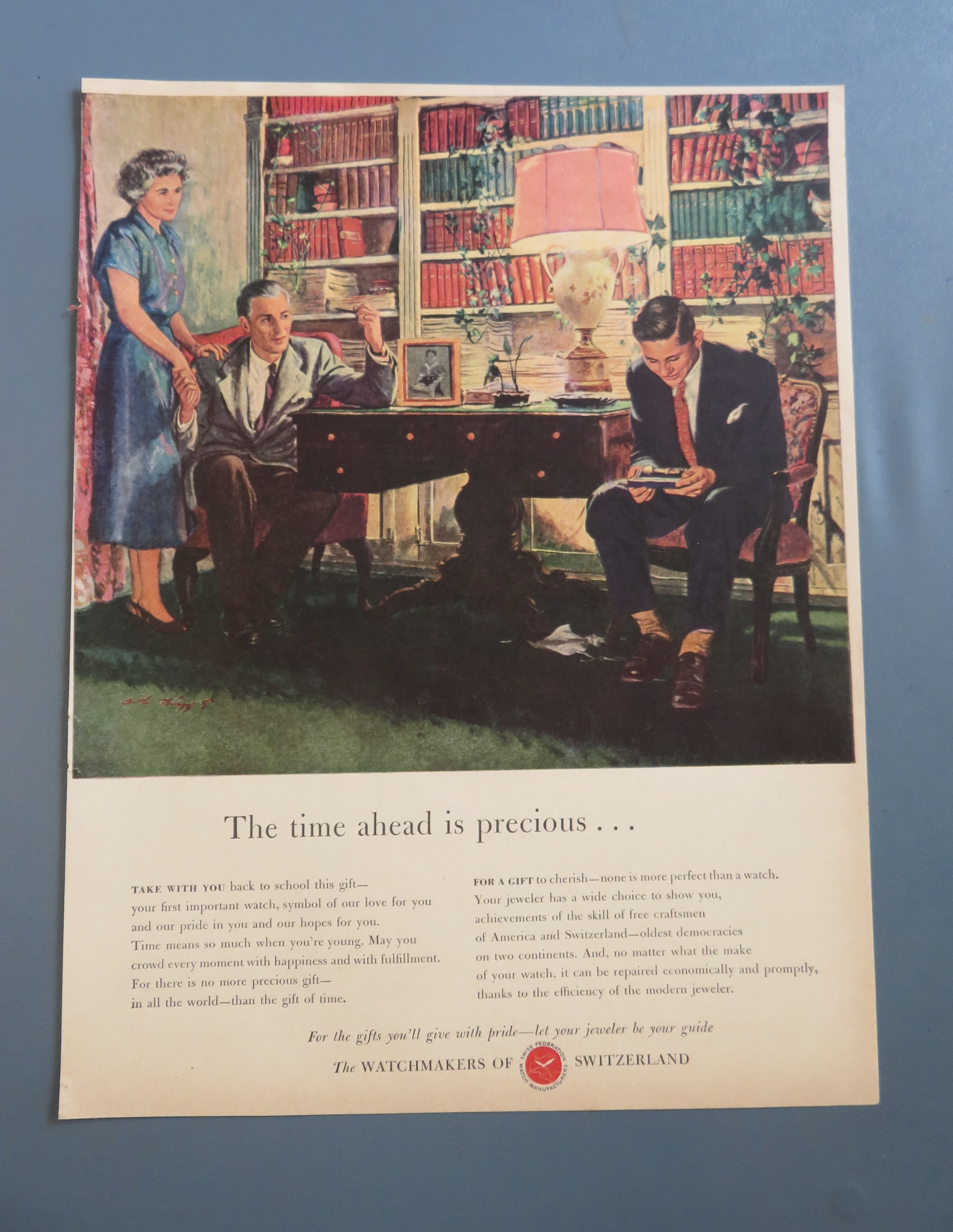 1948 Watchmakers of Switzerland with Boy & Parents